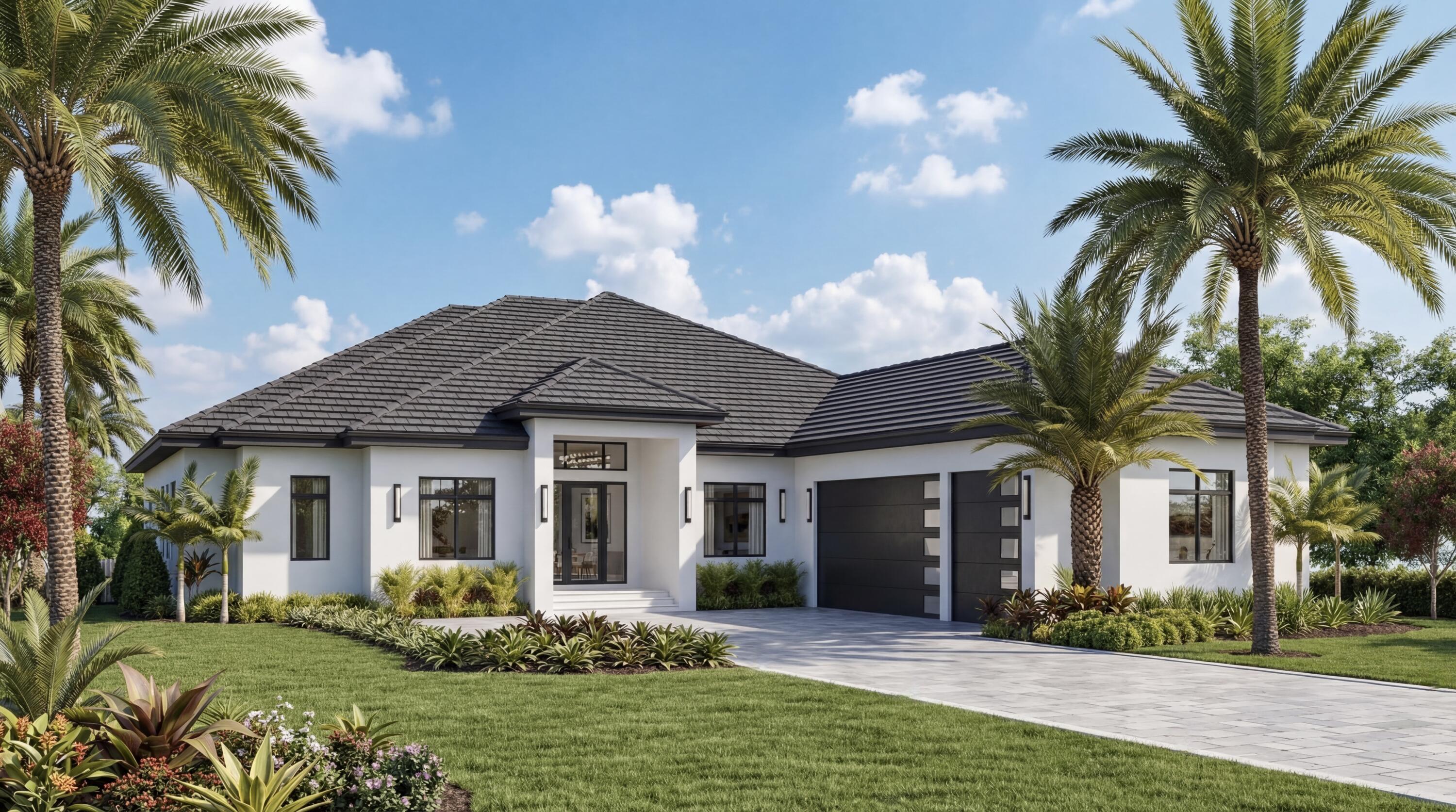 Rare NEW CONSTRUCTION on over an acre in Parkland's prestigious Pine Tree Estates. This Coastal Modern 5BR/4.5BA estate offers 3,757 sq ft with a 4-car garage and NO HOA. Open-concept design with 10' ceilings throughout and dramatic 14' ceilings in the main living area. Chef's kitchen features a 48" Thermador gas range, full Thermador appliance package, natural stone countertops and backsplash, and hidden walk-in pantry. All bedrooms include private en-suite baths. Luxurious primary suite with freestanding tub, dual vanities, and oversized custom closet. Flexible room ideal for gym, office, or playroom. AE-2 Agricultural Estate zoning allows boats, RVs, toys, and certain animals. Approx. 60% complete—buy now and select your finishes. Estimated completion July 2026.