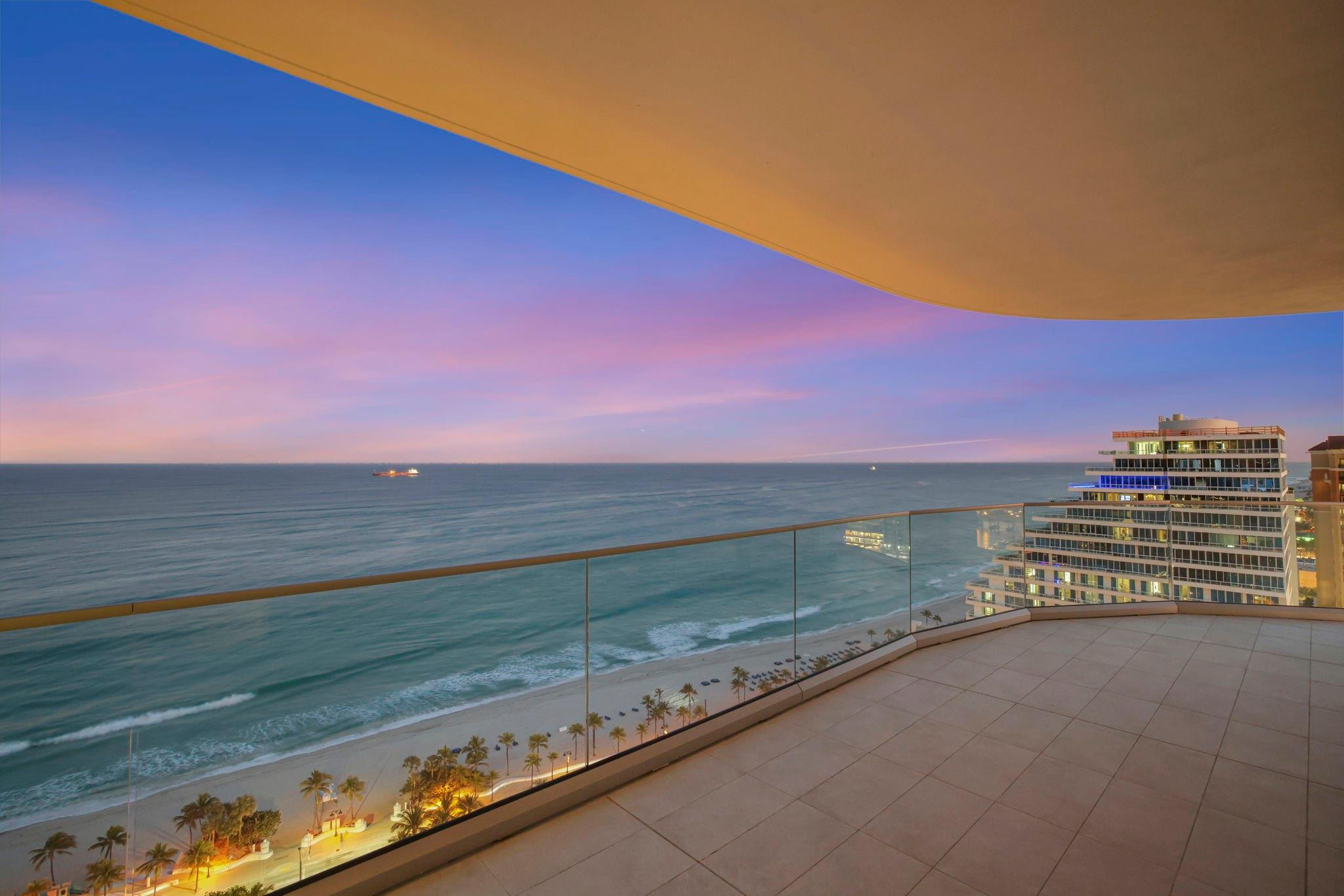 Residence 2202 at Selene introduces a fresh perspective on oceanfront sophistication. Perched high above the shoreline, this contemporary flow-through residence commands breathtaking vistas of the Atlantic, Intracoastal, and city skyline from every room. The open great room and expansive terraces create a seamless connection between sea and sky. The designer kitchen blends elegance and functionality with custom Italian finishes and premium appliances. The primary suite is a private retreat with a spa-inspired bath and terrace access. At Selene, residents enjoy a resort-caliber lifestyle with oceanfront leisure decks, a state-of-the-art fitness center, social lounges, and attentive concierge service—where modern luxury meets coastal tranquility. Schedule your private tour today!