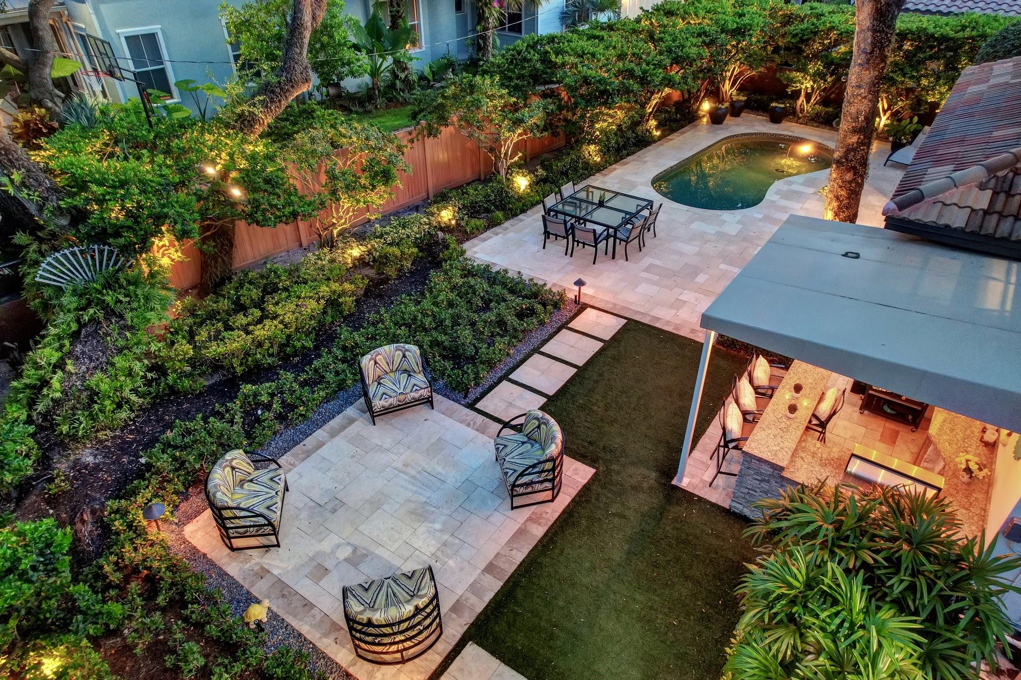 Timeless Modern Mediterranean inspired residence with one of Rio Vista's most prestigious & desirable addresses! Extremely well built on top of an elevated ridge providing a rare 9ft+/- flood elevation allowing insurance savings & less risk of flooding/standing water. Perfectly designed for SoFlo luxury living with impact glass & generator, open concept living & 2 potential home offices, incredible Chef's kitchen, ample storage, large center island & top-quality appliances including wine storage. The flexible floorplan features a superior Primary Suite with spa bath & 2 walk-in closets. Professional & lush landscaping on this large corner lot surrounds the residence creating a sense of privacy  Side access garaging permits additional car parking. Minutes from marina & Lauderdale Yacht Club Square footage taken from the BCPA Sketch