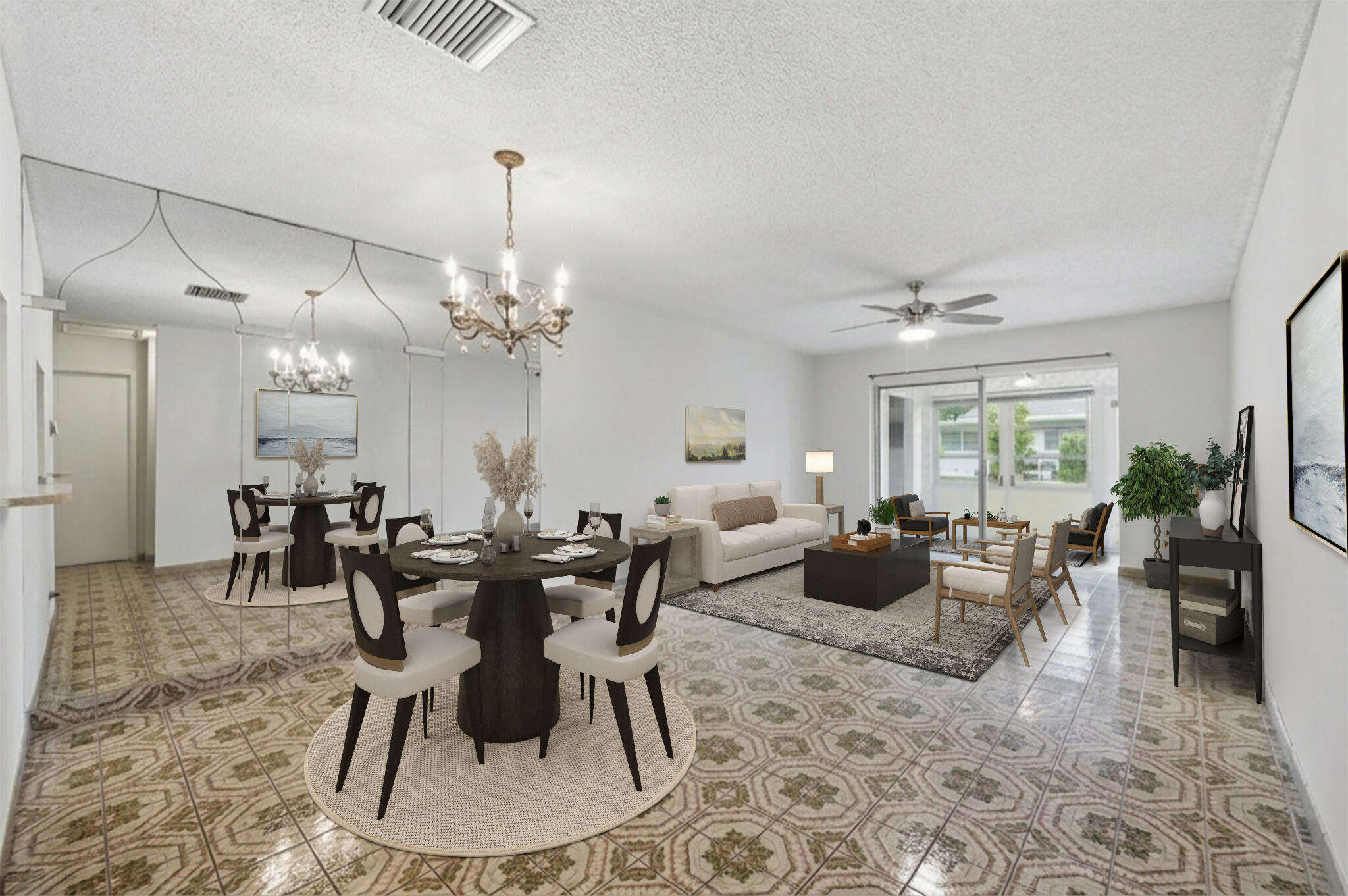 **BEST PRICED 2 BEDROOM VILLA AT LAUDERDALE WEST**  Recently refreshed with a fresh coat of paint and virtually staged to show the home in it's best light. This cozy Villa offers spacious closets, functional layout, enclosed patio, and an abundance of natural light. Lauderdale West is an active over 55 community with a variety of amenities, including 2 clubhouses, pools, tennis counts, fitness center, card rooms, organized clubs, & bus service. Maintenance includes Internet, Cable TV,  roof repairs/replacements, exterior painting & pest control. Don't miss the opportunity to make this beautiful property your own!