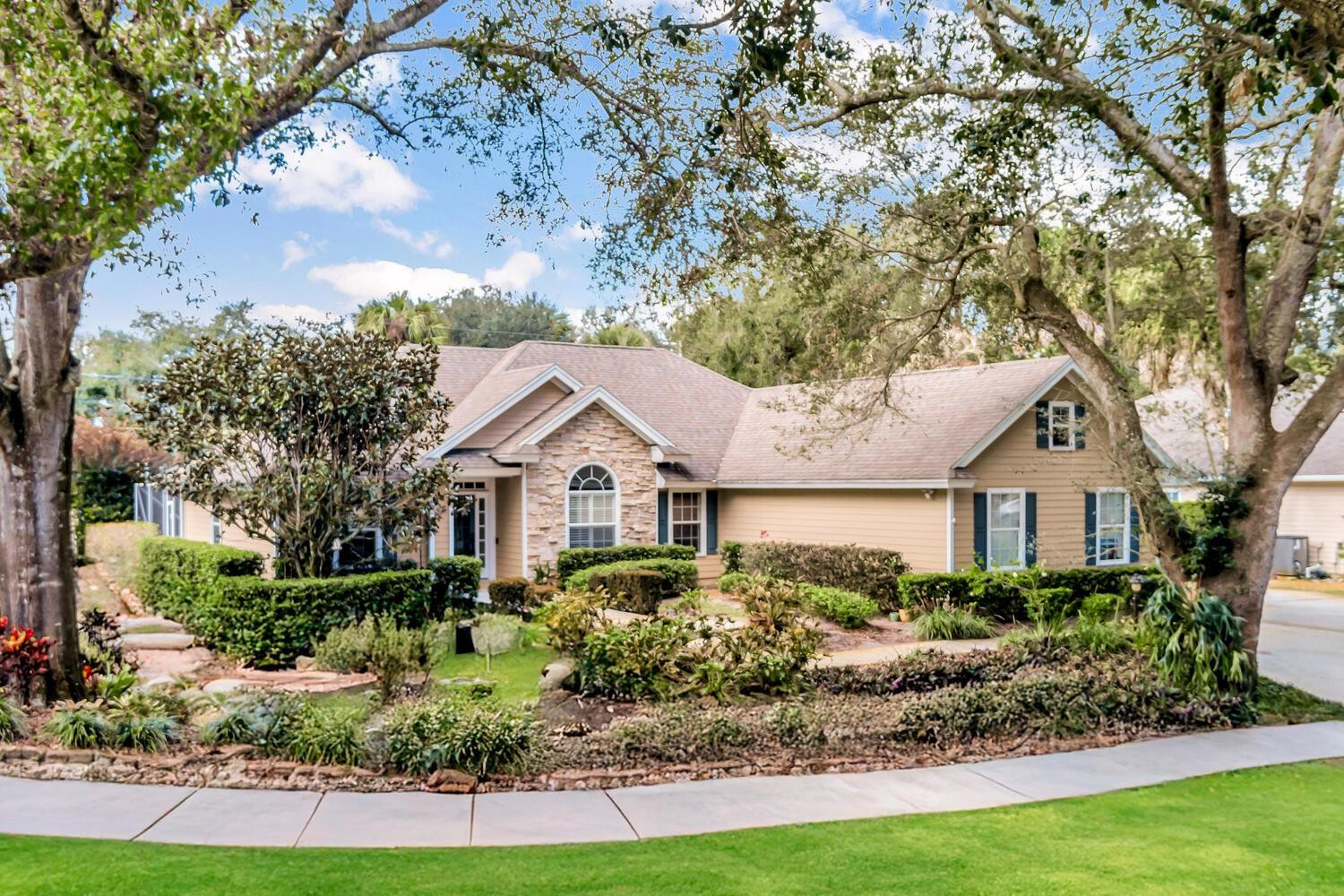BACK ON MARKET OPPORTUNITY. Quintessential 3/3/2 charmer on a larger .29 lot with a custom private pool. This unique property, built by a highly respected local builder, is architect-designed. Home was ahead of its time with upgraded features. It awaits you! Attention to detail, rare real HARDWOOD floors throughout, crown molding, cultured travertine MARBLE tile & more. Enjoy peace & tranquility from your screened poolside oasis, Florida room, which is newer, bright, enclosed, & freshly painted. Granite counters, spacious rooms, custom shelving. RE PLUMBED, Gas propane leased, tankless water heater, generator & more. Ideal quiet, safe, highly sought after, tree lined st, difficult to find! Classic home, not cookie-cutter, make it shine with your artistic eye! Fine, unique home with gorgeous REAL hardwood floors throughout. Property designed and built by architects, ahead of its time, with quality upgrades. Crown molding, leased propane, tankless water heater, custom marble baths, volume ceilings, and so much more. The pool is a high-end beauty with cascading waterfalls and soothing flow. Enjoy your poolside oasis. Fabulous location, too close to all. Highly desired, tree-lined street with impeccably cared-for homes, hard to come by. This one is located toward the back, peaceful, peaceful, and serene.