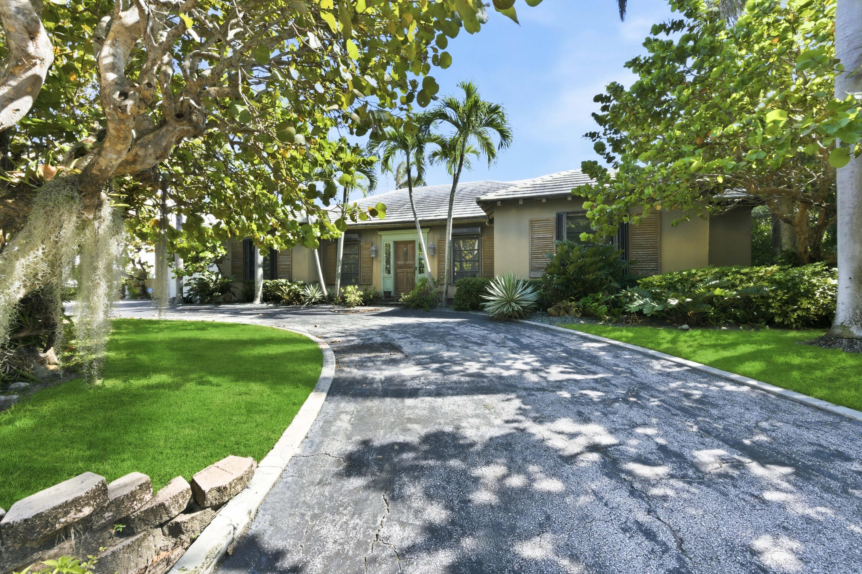 $11,295,000 - Unique opportunity to renovate or build your dream home on this fabulous, south exposure high-elevation 14,181 sq. ft. lot located in the Prestigious Estate Section of Town Only One House off the Ocean, on a Private, One-Way Street Just Two Streets North of Mar-a-Lago and a Half-Mile South of Worth Avenue!  This Charming, Ocean-Bock, One-Story 4 BD/4 BA Pool Home with Deeded Beach Access has Been Enjoyed for Many Years, and is Designer Ready for Those Looking for a Project.  Perfectly Located Among Fabulous Estates, this Property Provides Privacy and Security in the "Security Zone" For Those Homes Surrounding Mara Lago, the President's Palm Beach White House.