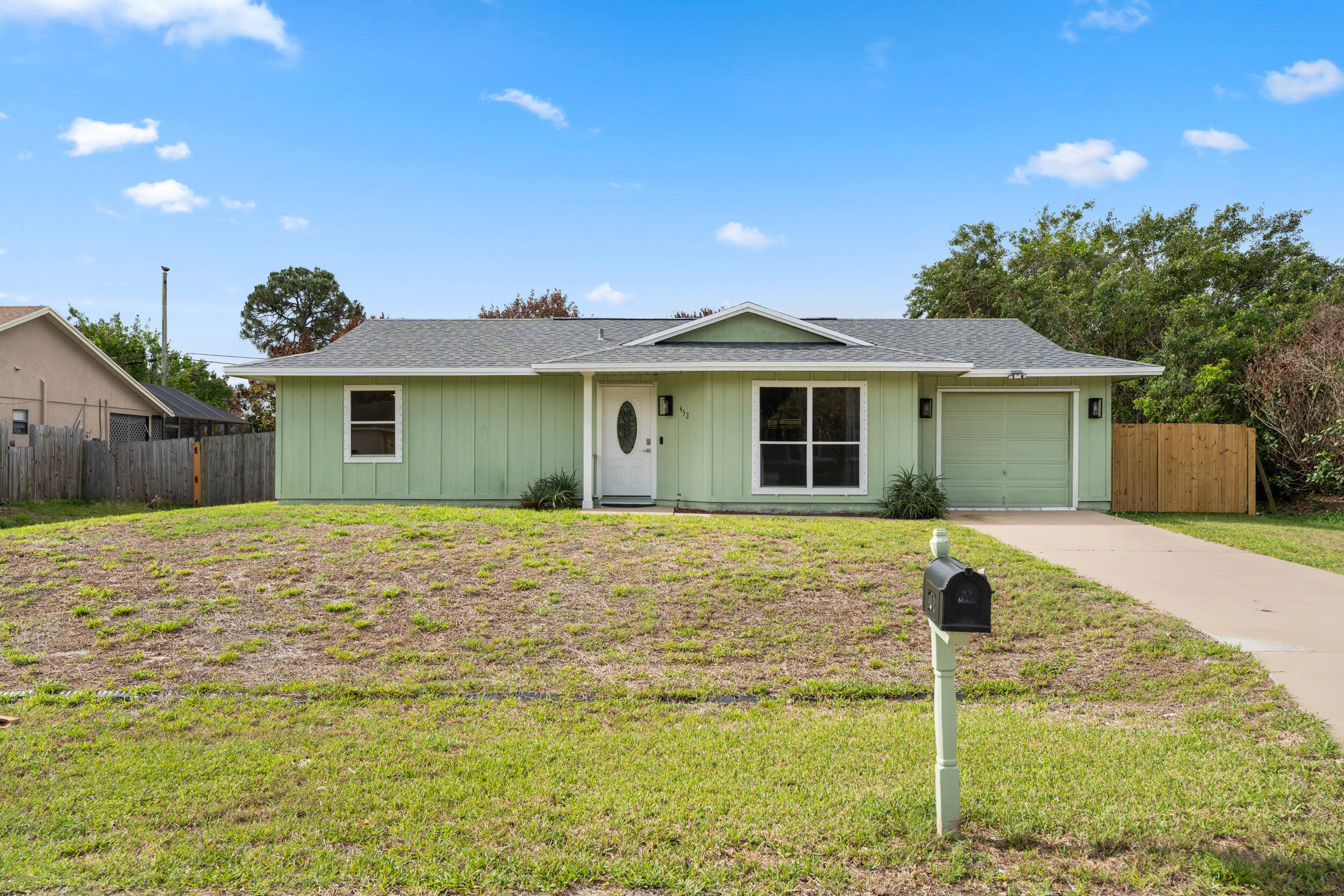 BRAND NEW ROOF!  Welcome to this well-maintained 3-bedroom, 2-bathroom home ideally located in the heart of Port St. Lucie. Featuring a desirable open floor plan, this property offers seamless flow between the living, dining, and kitchen areas—perfect for everyday living and entertaining. A brand-new 2025 roof provides peace of mind, while the fully fenced backyard offers privacy and ample space with room to add a pool. Conveniently situated near shopping, dining, schools, and major roadways, this home combines comfort, functionality, and location.