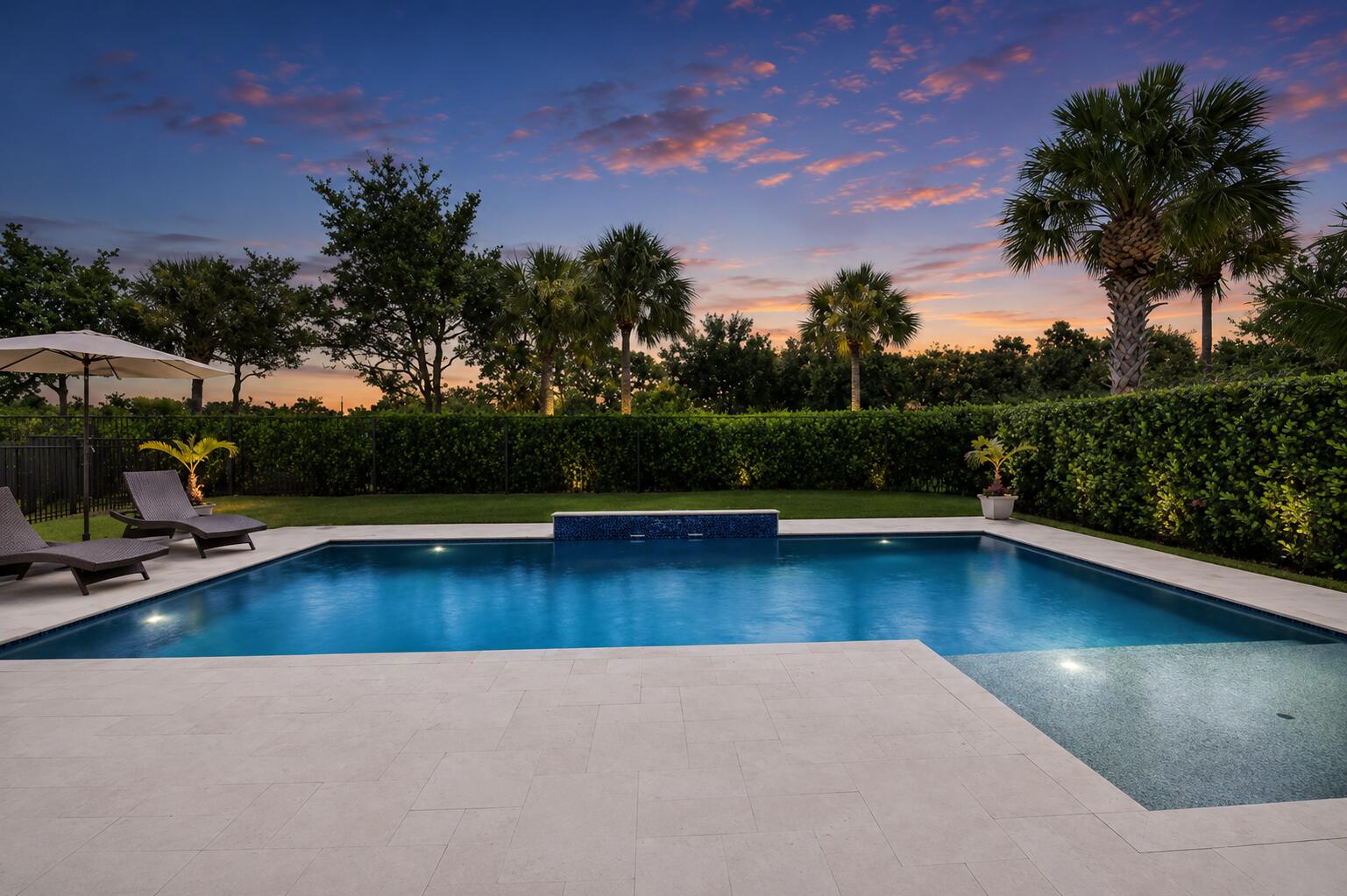 Discover the perfect blend of luxury, privacy, and sophistication in this beautifully appointed 4-bedroom, 3-bath residence nestled within an exclusive gated community. Backing to a peaceful preserve, this home offers a serene setting with a fully fenced backyard designed for both relaxation and entertaining.  Step outside to your private oasis featuring a covered lanai, sparkling saltwater pool with elegant fountains and sun deck, ideal for year-round Florida living.Inside, the desirable triple-split floor plan provides both comfort and privacy, while the expansive open kitchen and family room create the perfect gathering space. The chef-inspired kitchen features ... granite countertops, complemented by impact windows throughout for added security and peace of mind. Additional updates include a newer A/C, refrigerator, and range.  This exceptional home combines timeless elegance with modern convenience in one of the area's most desirable gated communities. Schedule your private showing today and experience the lifestyle you've been waiting for.