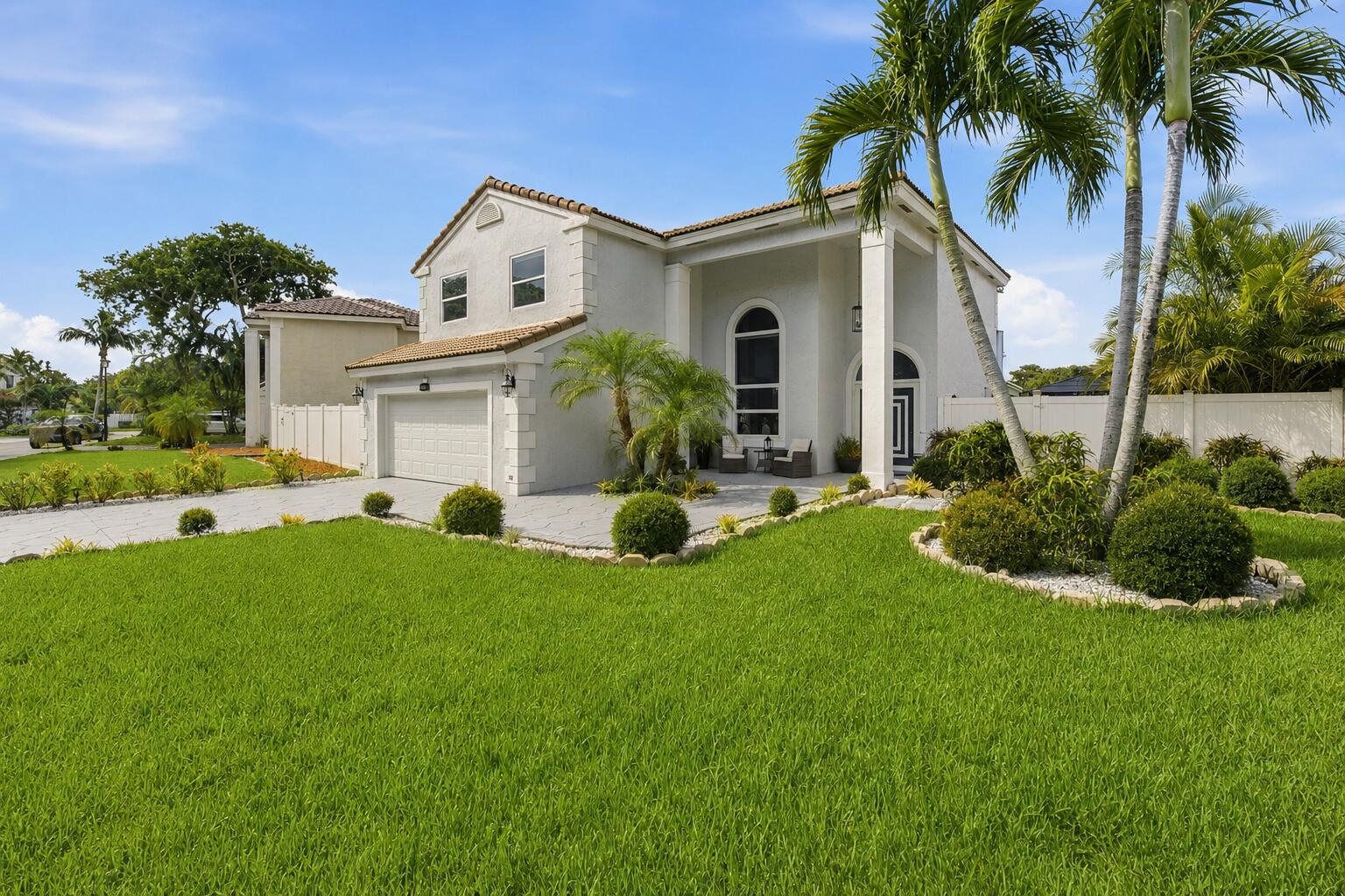 Welcome to this beautifully updated Waterfront home with pristine Pool, in highly desirable Shenandoah in Davie. Offering 3 bedrooms, 3 full bathrooms, & 1,801 square feet of thoughtfully designed living space, this two-story residence perfectly blends modern upgrades with comfortable Florida living. The home has been extensively renovated, featuring impact windows and doors, LPV floors, a new A/C system, & a new water heater for added peace of mind. The stylish kitchen and all bathrooms were completely remodeled in 2020, showcasing contemporary finishes. Step outside to your private waterfront backyard, complete with a summer kitchen—perfect for entertaining, outdoor dining, or simply enjoying the serene water views. Including a spacious two-car garage, this home is the complete package.