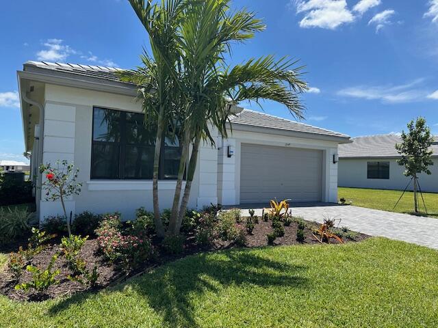 Introducing a Bimini model in GL's 55-plus community at Valencia Walk.  This fabulously appointed Bimini model offers 3 Full Bedrooms, 3 Full Baths, a Den, 2 Car Garage and Golf Cart Garage. Home complete with neutral colors and MAGNIFICENT lake views. Valencia Walk at Riverland is like vacationing at a 5 star resort all the time! The sports club offers classes, pickleball, tennis courts, indoor and outdoor pool, fitness center and much more!! Close to shopping, restaurants, hospitals and major highways. Book your viewing, you will not be disappointed.
