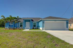 Fabulous Like-New Home located in small quiet Cul de sac.  This home has an open concept floor plan. Wood plank tile throughout the entire home, vaulted ceilings, cordless cellular window treatments, fans with light fixtures in all bedrooms, granite countertops in bathrooms. Kitchen offers granite countertops & Island, soft close doors/drawers & stainless-steel appliances. Master Bedroom has vaulted ceilings, 2 walk in closets, jacuzzi tub, walk in shower and double sinks. Separate Laundry room with full washer and dryer. Monitored security system, Impact Hurricane windows & Completely Fenced yard for privacy, Outdoor gathering area.  No HOA Fees. Great Access to Crosstown Parkway or Gatlin Blvd from home.  Just minutes from Tradition, Shopping, Schools, Restaurants, Hospital and I-95