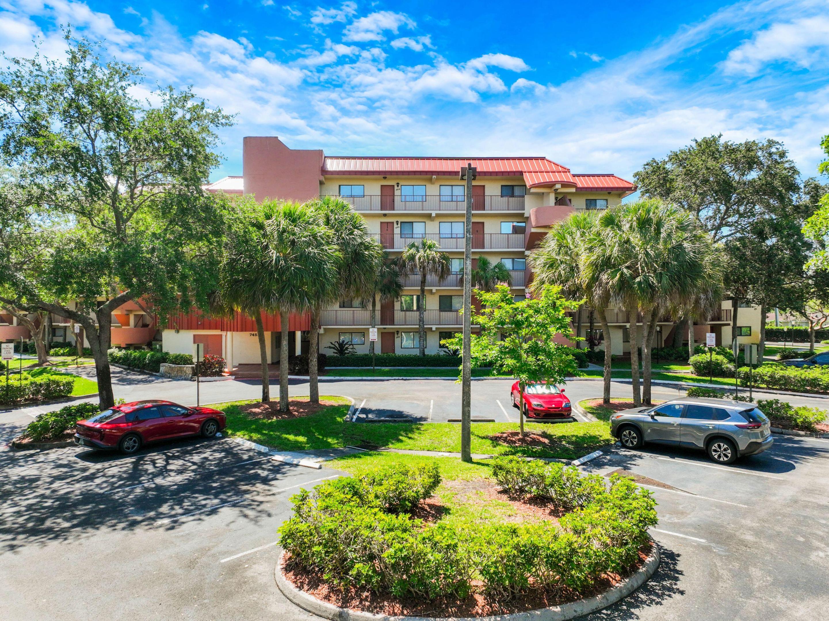 Welcome to Plantation Forest, where your dream home awaits! This beautifully maintained 2-bedroom, 2-bathroom first-floor condo is an incredible opportunity for its next owner. The unit offers a screened-in covered patio with a tranquil view of the pool, creating the perfect space for relaxation. With a clean and neutral palette, this condo is a blank canvas, ready for you to infuse your personal style. Recent upgrades enhance the appeal: a tankless water heater (2022), a full washer and dryer (2021), and a modern refrigerator (2020) offer convenience and efficiency, while the A/C unit is 5 years old. Enjoy the convenience of two dedicated parking spaces located just steps from your door. A new building's metal roof brings you peace of mind. Don't miss this opportunity.
