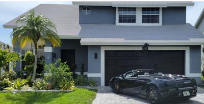 Welcome to this exceptional waterfront single-family residence nestled in Sawgrass Estates, Sunrise, FL. This two-story home features 3 spacious bedrooms, 2.5 bathrooms, and a loft with a closet that can very easily be converted to a 4th bedroom. This property offers a desirable layout and a unique setting with breathtaking sunsets. The home offers a thoughtfully designed layout across two stories; this residence delivers both functionality and waterfront living in an established community. Roof 2018, impact windows 2022, whole-house generator 2024, underground electric 2024, fence 2024, 2 bathrooms reno 2024, paved driveway 2021, Hot Tub 2023, AC 2016, gas appliances: stove and water heater 2022. LOW HOA! Very conveniently located near the Sawgrass Expressway, shopping, dining, and more!