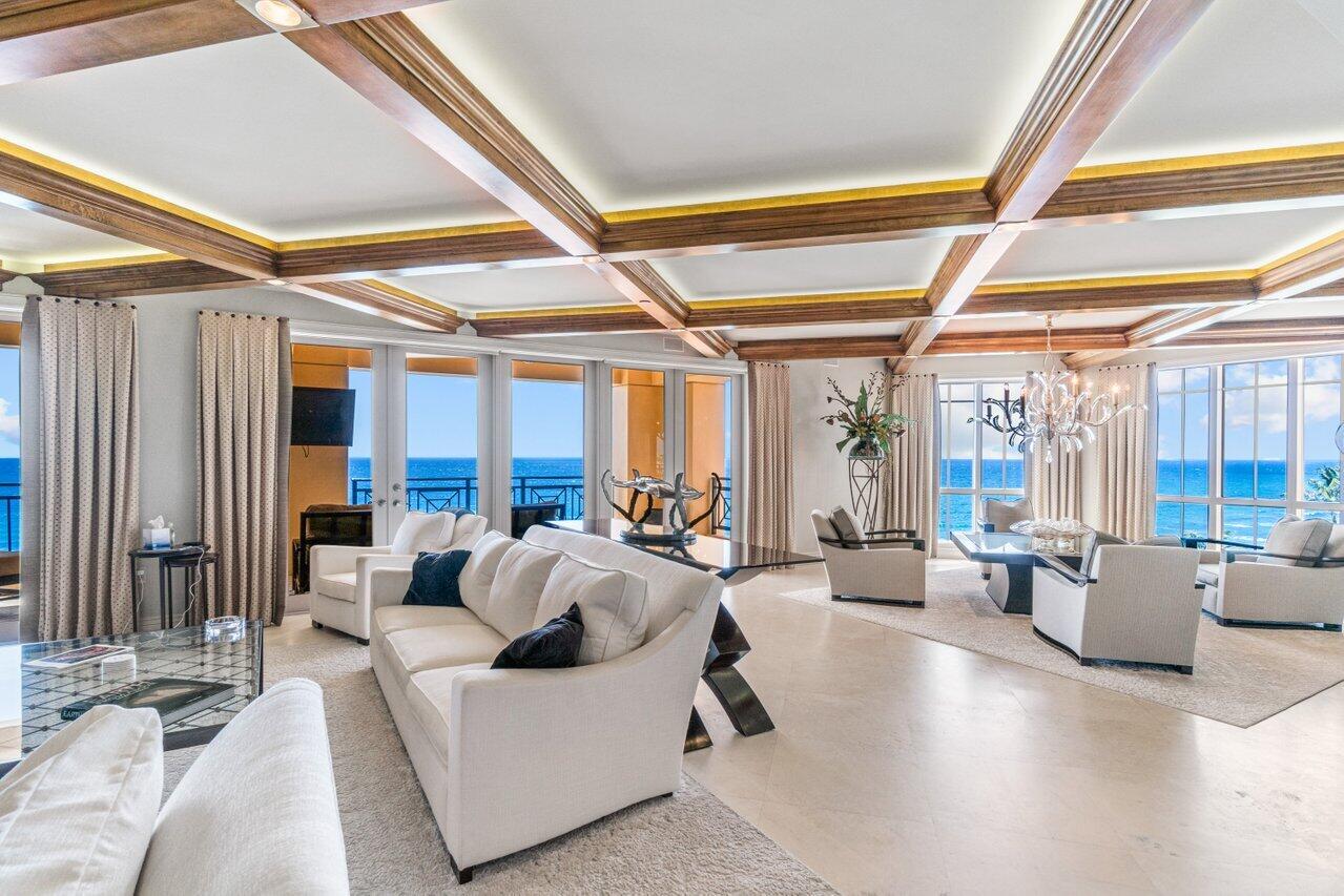 Stunning SE corner unit with eastern and southern terraces. Located on the 6 floor of the prestigious Excelsior in Boca Raton, this expansive unit boasts 3 generous bedrooms, billiards room, bar area, sweeping views of the Atlantic Ocean, state of the art chefs kitchen with Miele appliances, full home Crestron system, and private pool side cabana with full bath. The Excelsior offers the epitome of boutique oceanfront luxury living with 24 hour concierge services, high level security, private beach access, boat dock available, and so much more.