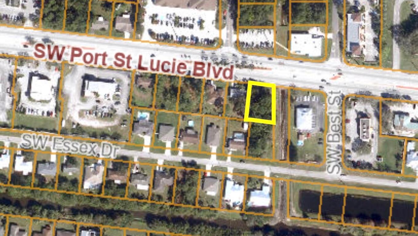 Standard lot on Port St Lucie Blvd! must be sold with back lot on on Essex, Great corner double lot potential on the Boulevard! fantastic model home potential.
$169900 per lot - must be sold together.

Please note that owners will NOT accept ASSIGNABILITY, only in special circumstances.
Possible owner financing option.