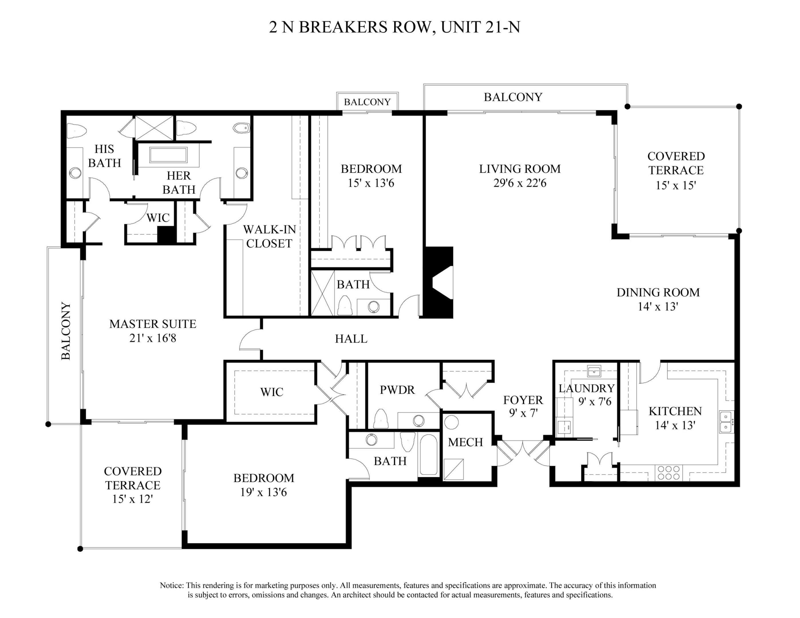 TWO NORTH BREAKERS ROW CONDO - Residential
