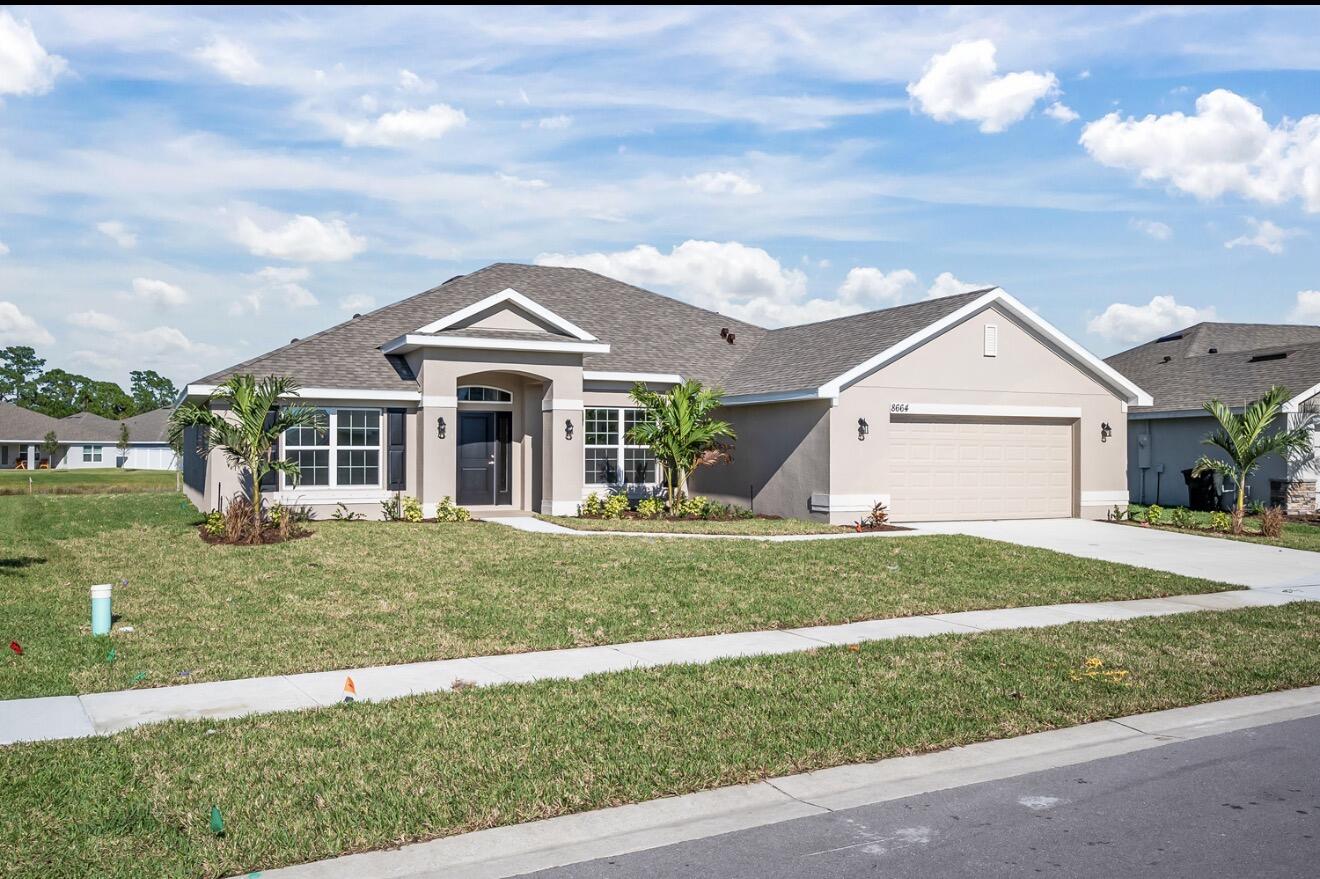 Under Construction. Sample Photos Used. Move-in July 2026. Situated in a desirable Port St. Lucie neighborhood, this beautifully designed home offers the perfect setting to create lasting memories. The open-concept floor plan provides an ideal space for entertaining guests, enjoying family time, or simply unwinding after a busy day. Step outside and embrace the Florida lifestyle with room to relax and enjoy year-round sunshine. Conveniently located near shopping, dining, top-rated schools, parks, golf courses, medical facilities, and with easy access to I-95 and the Florida Turnpike, everything you need is just minutes away. Whether you're purchasing your first home, upgrading, or relocating, this home offers a lifestyle you'll love coming home to every day!