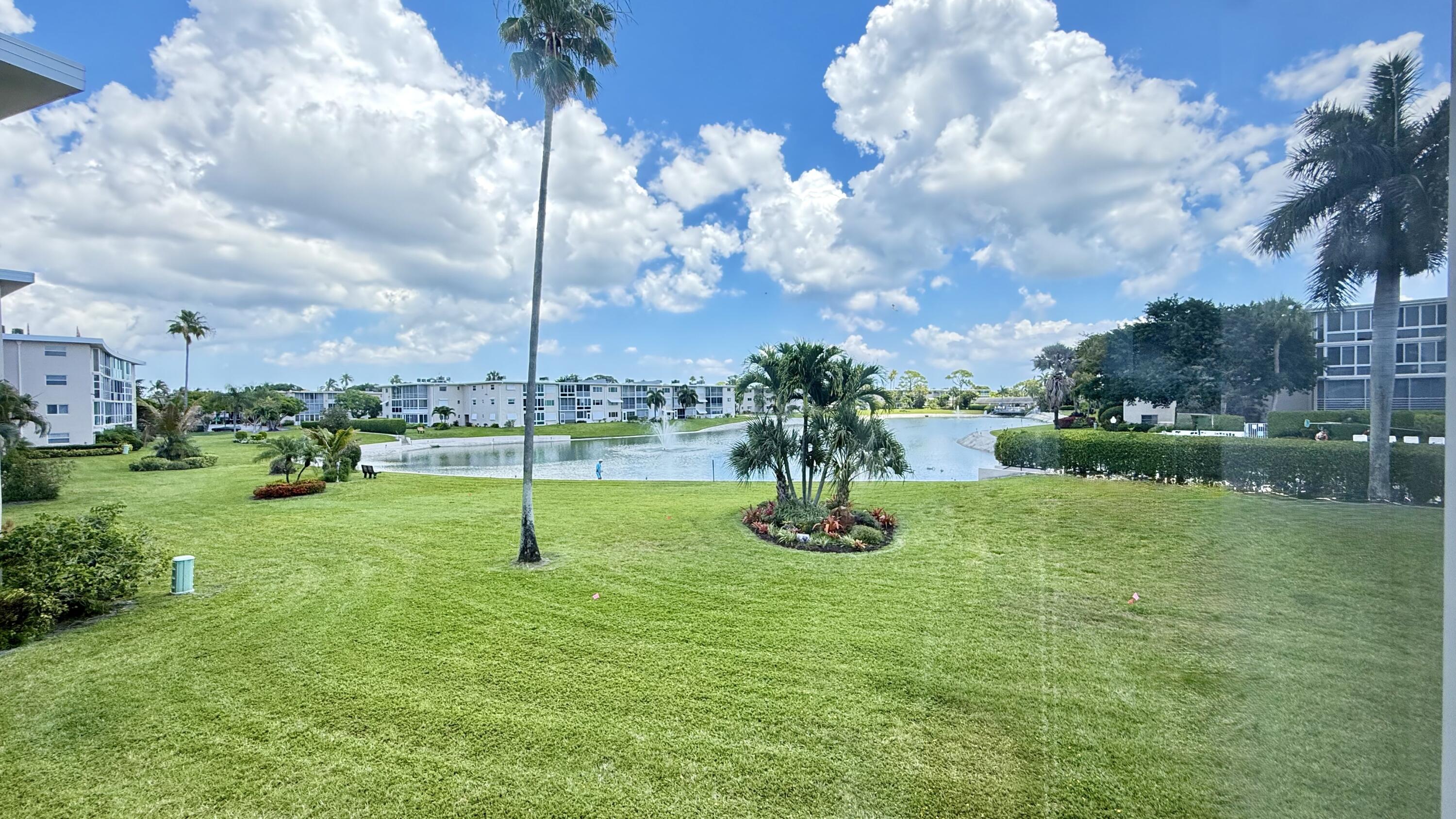 Enjoy Stunning Lake Views from your IMPACT WINDOW Enclosed Balcony. This Lovely 1 Bedroom PLUS 1 and Half Bathroom unit has been nicely updated with Updated Kitchen with Shaker Cabinets and Quartz Countertops plus Both Bathrooms have Shaker Cabinets and Quartz Countertops. Conviently located next building to Lake Clarke Gardesn West Pool and Recreation Area.  IMPACT WINDOWS for your Hurricane Protection and Peace of Min and  enjoy peaceful views   Information is deemed to be reliable. Lake Clarke Gardens residents enjoy outstanding amenities including a several pools, clubhouse, sauna, fitness center, library onsite management and courtesy bus. Come an enjoy Florida living at its best. Upfront Disclsure Dishwasher is not working.