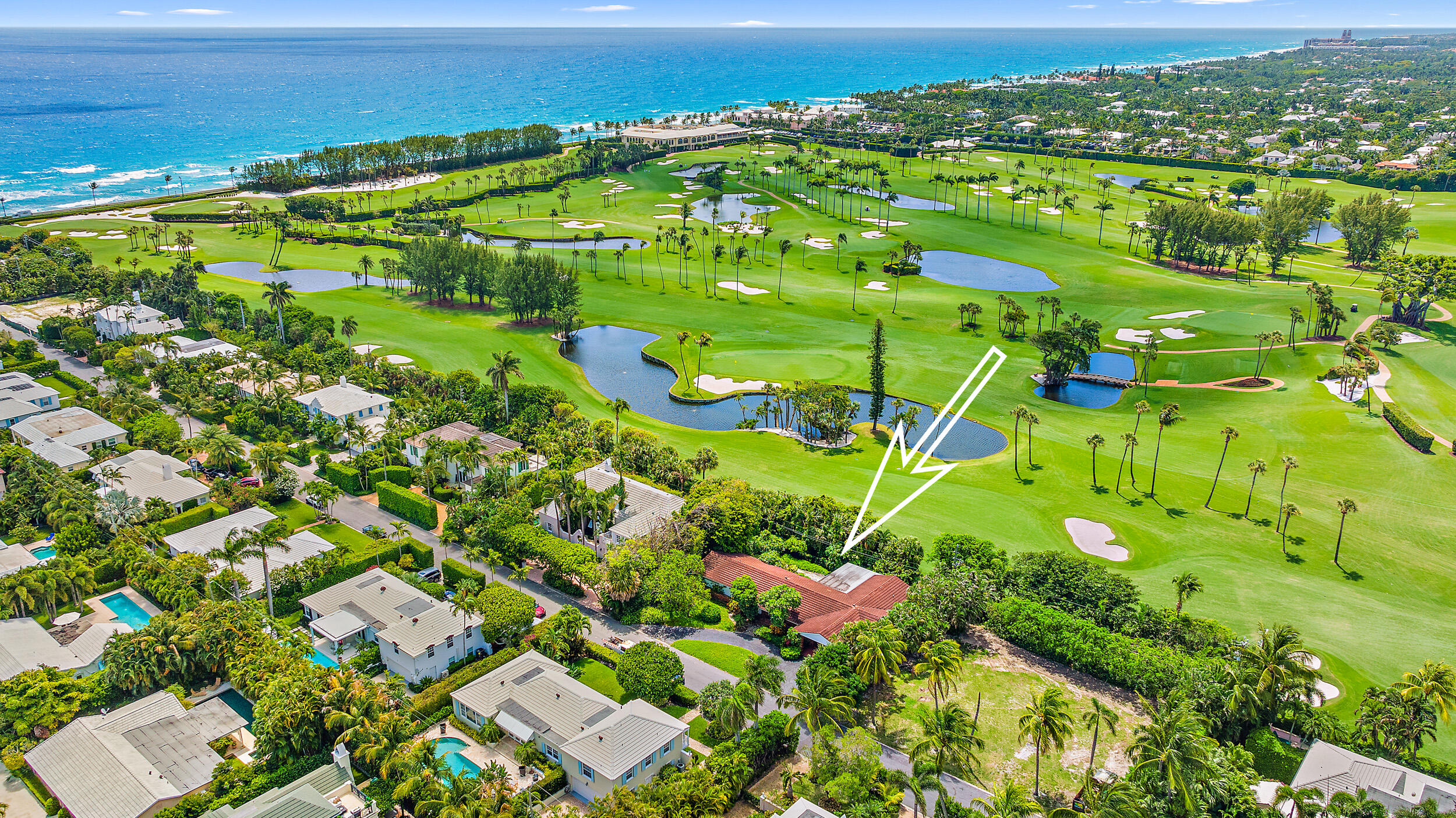 113 FEET OF FRONTAGE ON BAHAMA LANE BY 90 FEET DEEP TO GOLF COURSE.
10,170 SQUARE FOOT LOT WITH EXCELLENT ELEVATION. SOUTH FACING GOLF COURSE. CBS CONSTRUCTION. RENOVATE OR BUILD. THREE BEDROOM, 3 BATH HOME WITH ROOM FOR LARGE POOL. DEEDED BEACH ACCESS.
