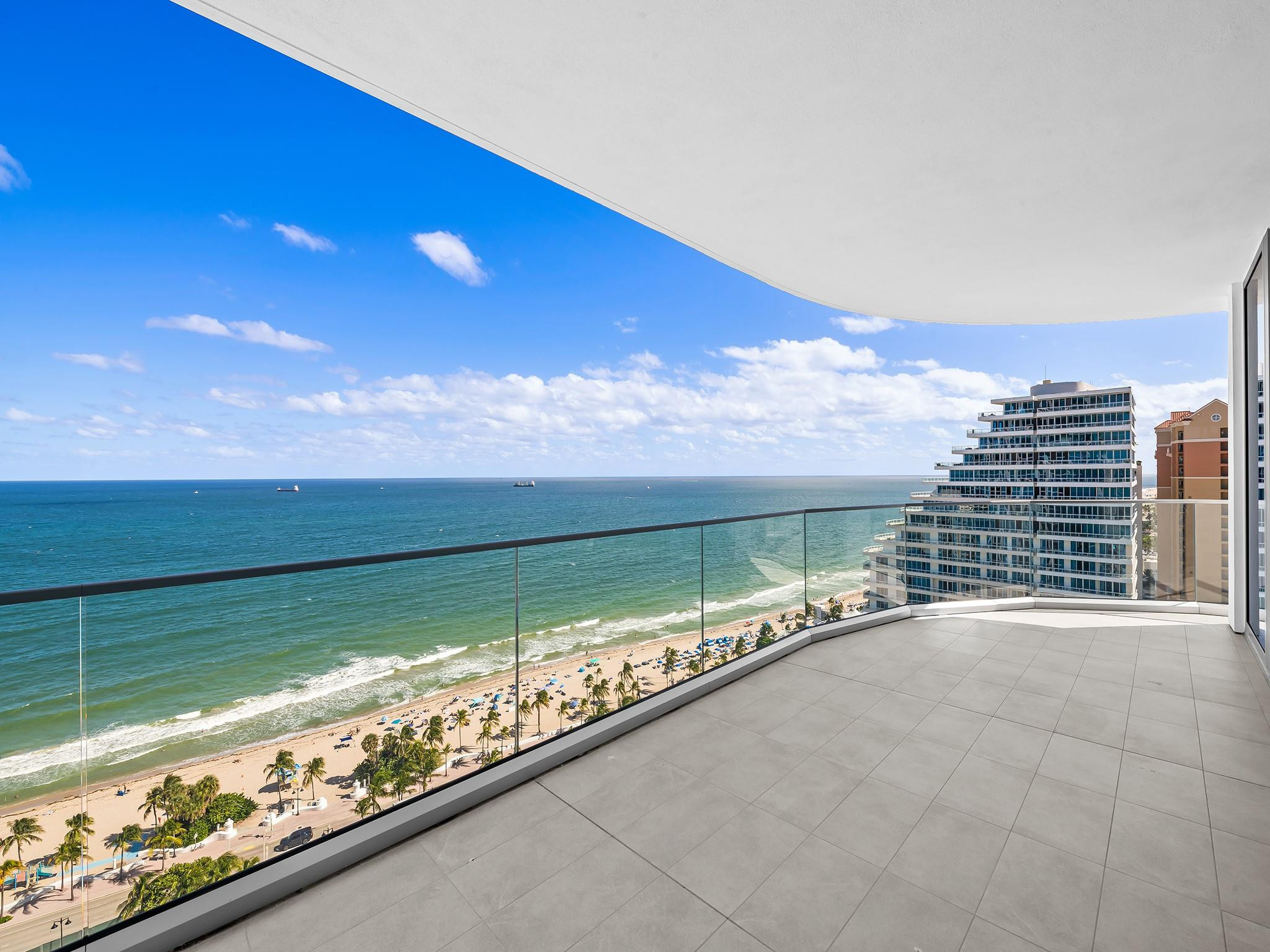 Residence 1902 at Selene, Fort Lauderdale’s newest luxury oceanfront building, sets the new standard for high-rise coastal living. This Tiffany layout 19 floors above it all, impresses with unobstructed floor-to-ceiling views inside and the multiple wraparound terraces - from the ocean to the city skyline. *Includes a rare Self-Park garage spot & another Valet space* Opulence abounds throughout this floor-through home from the Italian-designed kitchen, to the primary suite with a spa-inspired bath & the private terrace overlooking the Intracoastal and downtown. 3 guest suites and a versatile den offer add further flexibility and comfort. Selene delivers 5 Star amenities & service. An oceanfront pool deck, fitness & yoga studios, club lounge, theater, golf/game simulator & 24/7 concierge.