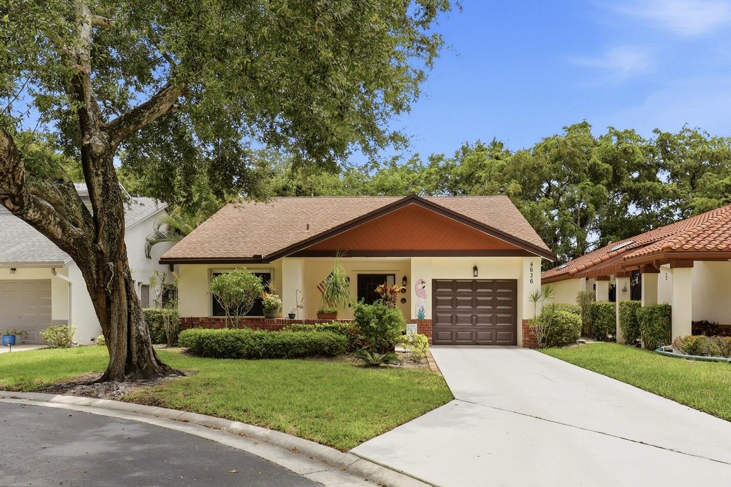 Welcome to this charming 2 bed 2 bath home in the highly sought-after 55+ gated community of Fairmont Place! Nestled at the end of a cul-de-sac, this property offers a peaceful setting with minimal traffic and beautiful tree-lined streets. Inside, you'll find abundant natural light, updated kitchen featuring granite countertops & stainless steel appliances, and a beautifully remodeled guest bathroom. New A/C system was installed in July 2025. The spacious sunroom overlooks a backyard oasis complete with a paver patio, lush greenery, and mature trees. Enjoy exceptional amenities, including a clubhouse with a pool & hot tub, tennis/pickleball, fitness center, library, community room, and an updated kitchen for gatherings & events. HOA requires minimum 20% down payment & 700 credit score.