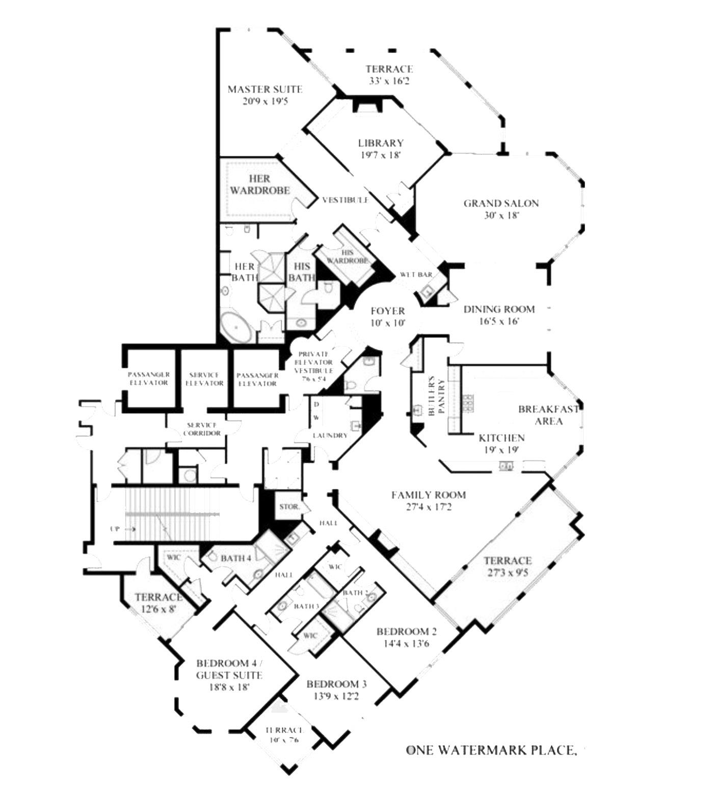 ONE WATERMARK PLACE OF THE PALM BEACHES - Residential
