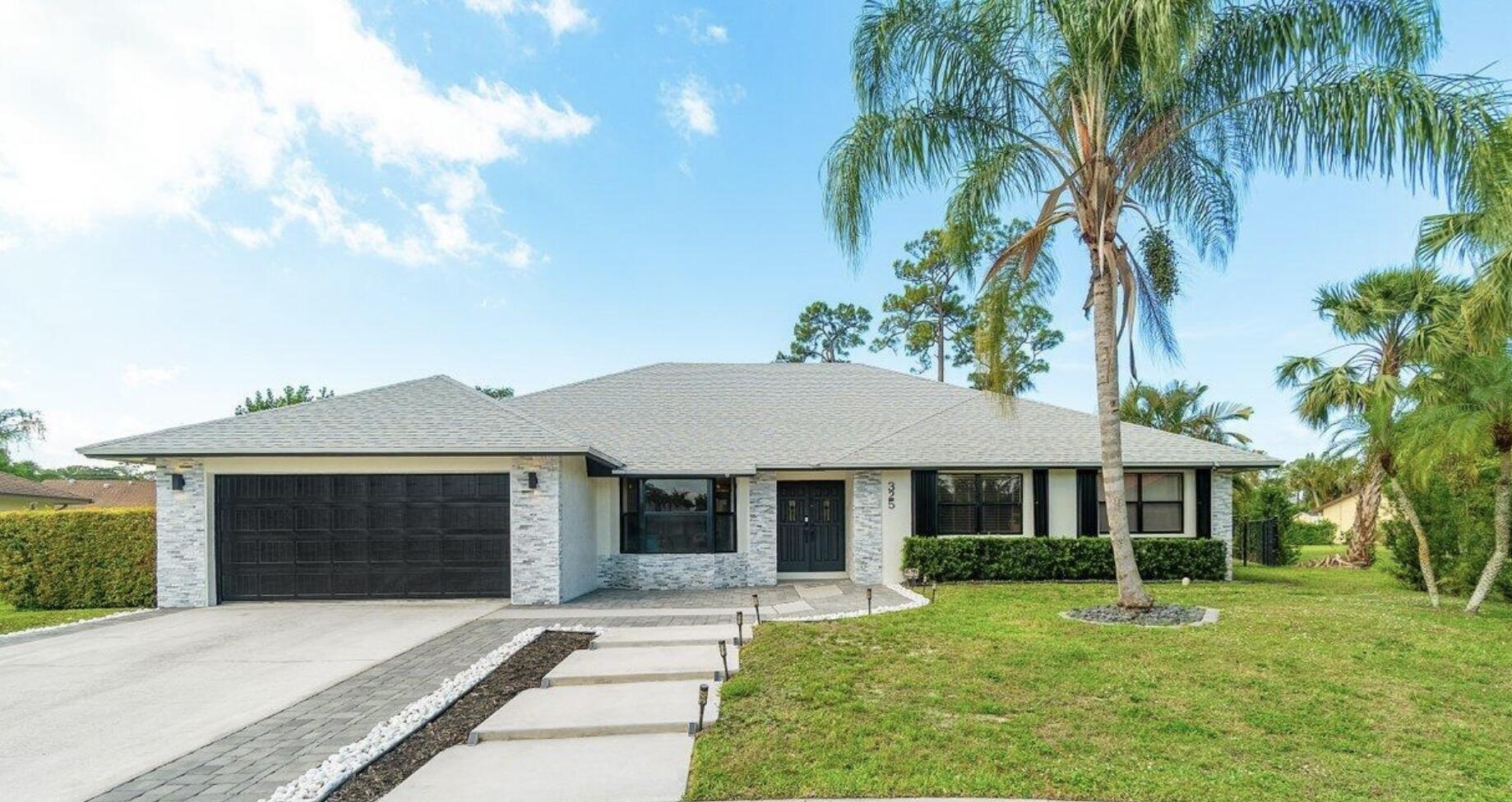 Available 1/1/2027. This FURNISHED 1-story 5 bedrooms, 2.5 baths, 2 car garage pool home is perfect turnkey rental. Interior laundry, walk in closet, beds (1 king, queen beds and bunk-bed) to suit your needs! Centrally located in one of the most desirable neighborhood of Wellington, short distance to shopping, restaurants, Publix, movie theater and all Equestrian venues. Totally remodeled with wood-looking laminate, open kitchen with white cabinets and SS appliances. Enjoy 1/3-acre lot in a quiet, family-friendly cul-de-sac, with the backyard featuring large screened patio with a saltwater pool and a private half basketball court! Pets are welcomed. Dually OK! Large screened pool and patio. No HOA!