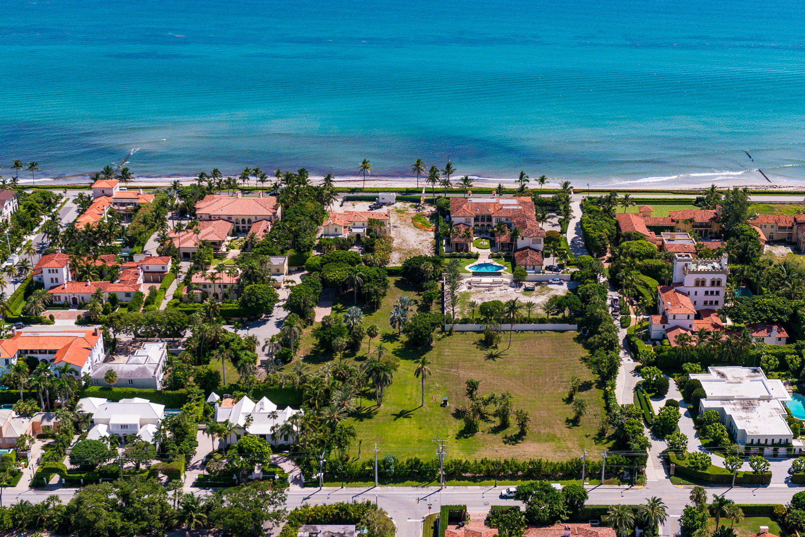 Heart of the Estate Section. Spectacular, rarely available estate lot with endless possibilities. Prime opportunity to build new on 17,985 +/- square foot estate lot in fabulous ocean block location, just four blocks from Worth Avenue. Contact listing office for details. Lot is one of five recently subdivided/replatted lots. All sizes approximate and subject to errors and verification. Lot outlines for demonstration purposes only, see survey.
