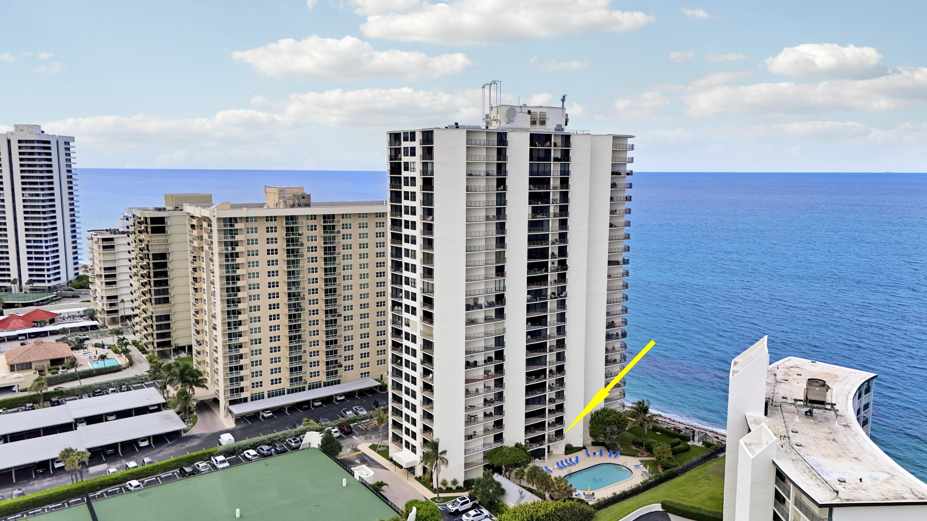 Welcome to this stunning 2-bedroom, 2-bathroom ocean facing unit in the prestigious Connemara Condo community on Singer Island, Florida. Situated overlooking the pool/garden this second floor, 1,181 square-foot residence offers exceptional value if oceanfront living is calling your name. The complete hurrican impact windows and doors allow ample natural light and provide peace of mind during times of trouble. The open floor plan maximizes natural light and provides comfortable spaces for everyday living and entertaining. This waterfront property captures the essence of coastal living while maintaining the convenience and amenities of a well-established community. An exceptional opportunity awaits for those seeking a refined waterfront lifestyle on Singer Island.