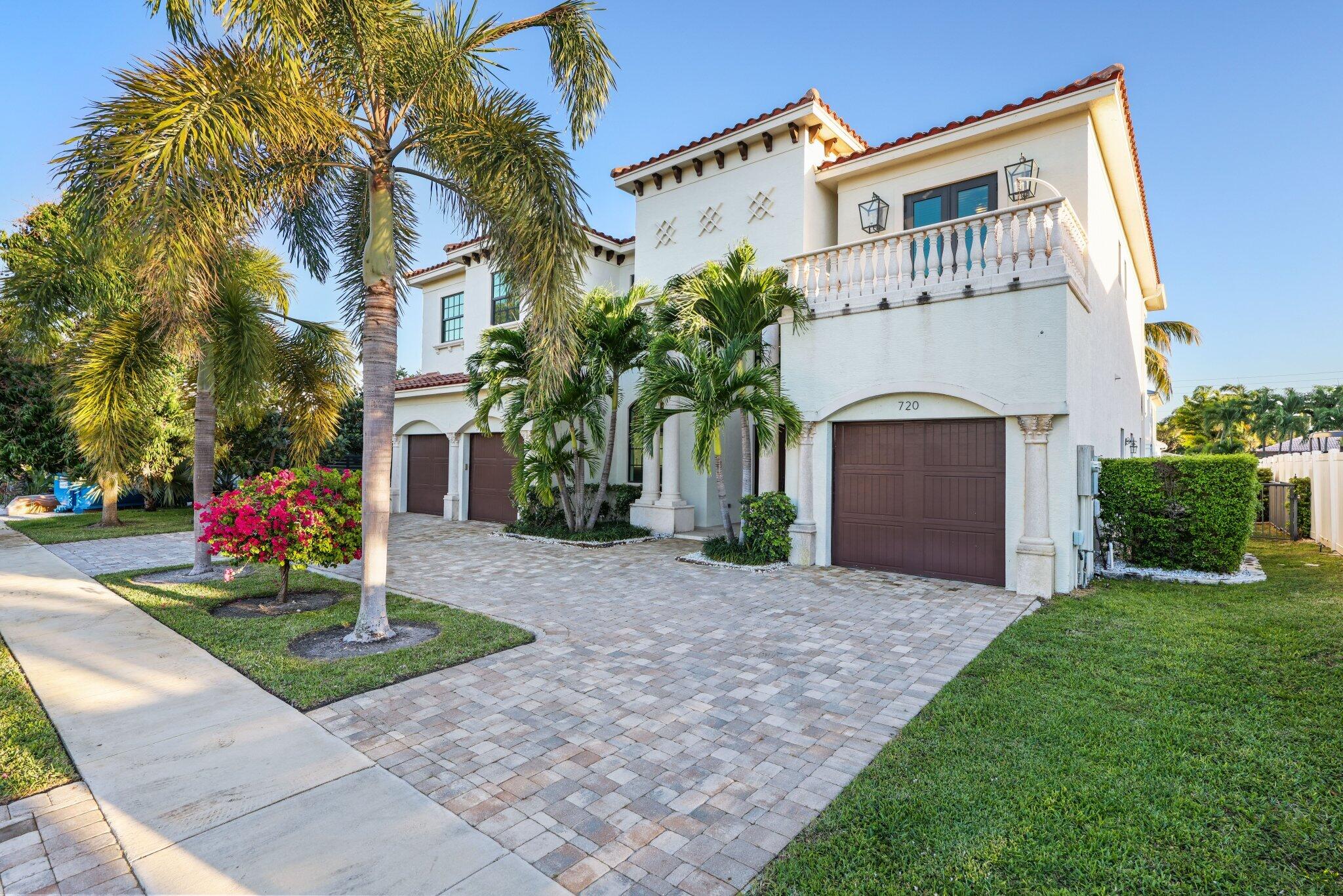 Live the ultimate boating lifestyle with 80 total feet of deepwater dockage, direct ocean access and no fixed bridges in Boca Harbour, one of Boca Raton's most prestigious waterfront communities. This stunning waterfront home, built in 2015, features 6 spacious bedrooms, 6.5 luxurious bathrooms, and multiple terraces where you can enjoy gorgeous views from sunrise to sunset.  

The grand entrance welcomes you with exquisite travertine flooring, soaring 24-foot ceilings and magnificent views of the water.  The living room showcases floor to ceiling impact glass windows that fill the entire space with abundant natural light and give the home an open, airy feel.  The first-floor layout includes a large bedroom and a full bathroom with water views, perfect for guests. Experience calming waterway views from every corner of the home, from the formal dining room area to the family room.  The oversized, open-concept kitchen features a beautiful large island that is perfect for cooking and entertaining, as well top-of-the-line 48-inch Wolf gas range and a 48-inch Sub Zero refrigerator.
 
The home's outdoor space includes a spacious covered patio area with a full summer kitchen and is perfect for al fresco dining.  Surrounded by large swaying palm trees, the south facing pool with sun shelf, feels like a tropical oasis.  With a 50-foot dock large enough to fit a yacht, this backyard is perfect for entertaining and relaxing.

Back inside, the grand rod-iron staircase upstairs leads to a large open loft and 5 more bedrooms, including the primary suite with a large terrace and an oversized walk-in closet. This massive primary bedroom with en-suite bathroom feels like a private spa, featuring a giant soaking tub and a spacious walk-in shower. Each additional upstairs bedroom offers its own en-suite bathroom, ensuring privacy and convenience for all residents.
  
Boca Harbour is one of Boca Raton's finest waterfront communities, with NO HOA fees, and located in an A-rated school district.  This ideal location offers easy access to pristine beaches, world-class shopping and dining in both Downtown Boca Raton and Downtown Delray Beach, international airports (Palm Beach and Fort Lauderdale), and so much more!