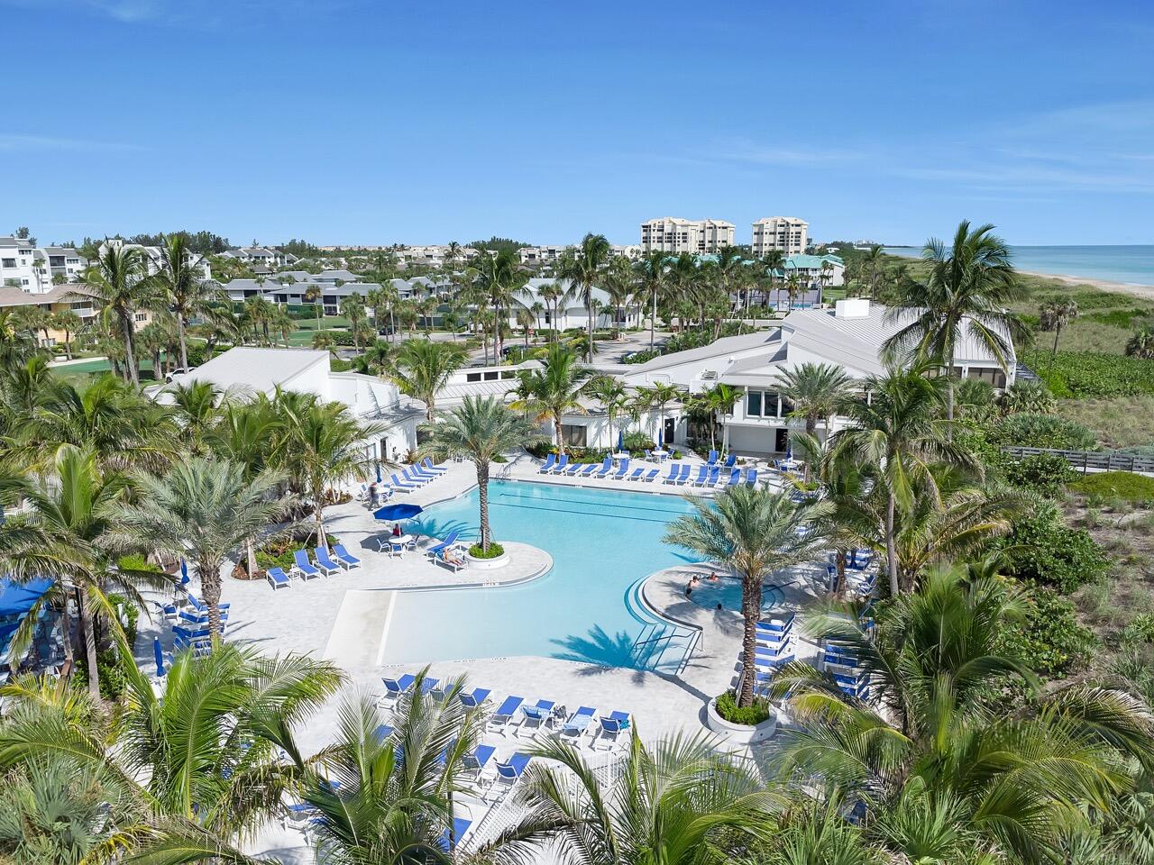 PARADISE FOUND!!!  2 Bedroom 2 Bath condo with Ocean View in Desirable Ocean Village. Ocean Village is an Award Winning gated oceanfront community with many amenities: 24 hour security, 9 hole 3 par executive golf course, heated pools, tennis (hard & clay courts), fitness center, shuffleboard, bocce ball, pickleball, poolside Tiki bar, oceanfront restaurant, 3000 ft. of beautiful beaches & much more. . Enjoy all that Ocean Village & South Hutchinson Island have to offer!!!