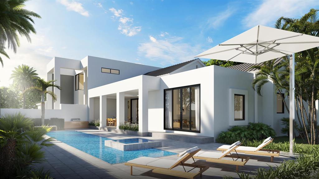 Echoing classical forms with an irresistible feel for modernity and fine craftsmanship, 1280 S Ocean Delray Beach, built by Signature Builders Group, seamlessly incorporates interior and exterior spaces with an everyone welcome vibe.  Designer selected materials and finishes set within a dramatic open plan and floor to ceiling glass, the residence is infused with lots of natural light and transparency. Upon entering the 5,715 TSF residence, guest are greeted with a tropical inspired east-facing courtyard, saltwater pool and spa, a magnificent loggia with outdoor kitchen and bar area all designed to quiet your surroundings and awaken your senses. Perfect for the chef in the family an epicurean kitchen with the finest custom cabinets and top shelf appliances, oversized island and butler's pantry a just a few of the elevated amenities. Adjacent to the kitchen is an inviting gathering area with floor to ceiling glass doors incorporating the interior with the loggia.
The sumptuous ground floor owners' suite complete with spa like bath and, large walk-in closets make for the perfect retreat. Complementing the master suite is a beautiful private outdoor shower. Further, the home features a cozy den/office, first floor guest suite and 3 bright and spacious guest suites on the second floor. Two-car garage, full house generator, wood floors throughout make this a compelling offering. Moments to the Sandy Beaches and Atlantic Avenue. You will love coming home to warm Ocean breezes and a cool drink- the way life was meant to be lived! Ready early 2022.

 Buyer to pay title, documentary stamps and Developer fee of 1.5% of purchase price. Builder Warranty. Must use builder sale agreement.