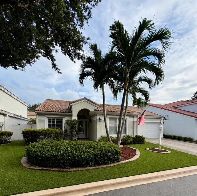 If you have been looking for a home in the heart of Palm Beach Gardens, this is it!  Highly sought after Siena Oaks 3/2/2 single family home w private back yard.  Enjoy this amazing location w everything at your fingertips!  Shopping, dining, schools, and gorgeous beaches all within minutes to your front door! The home boasts vaulted ceilings, updated kitchen w granite counters, marble floors in main living area, wood floors in bedrooms, Beautiful upgraded primary bath. Versatile floor plan w possible additional living space w garage & patio room air conditioned. Plantation shutters, astro turf back yard, w privacy hedges for your own outdoor oasis. Siena Oaks is a small intimate community w amenities such as community pool, clubhouse, tennis, pickleball & low hoa fees! This is a must see!
