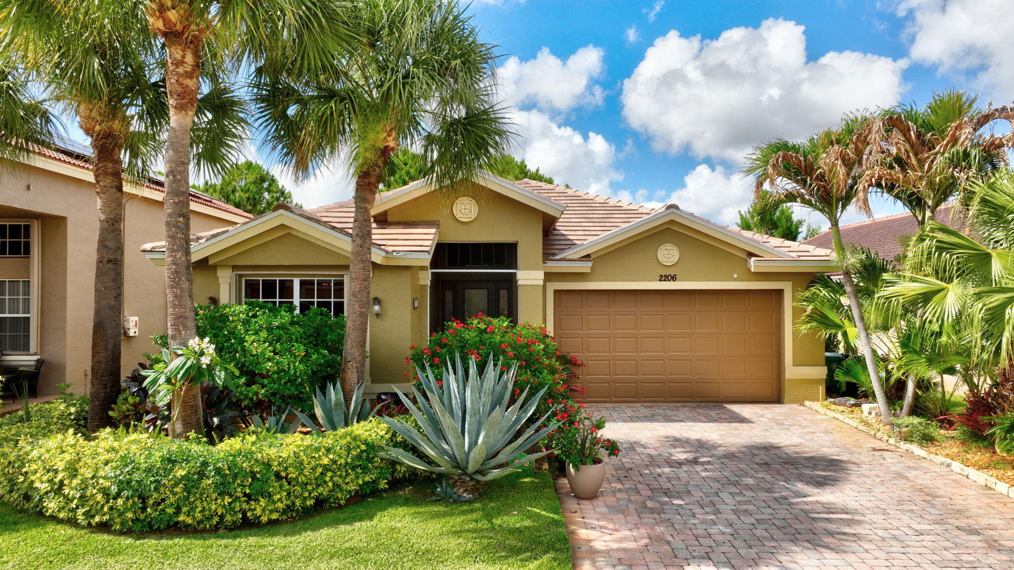 Welcome to 2206 Newport Isles Blvd — a beautifully updated home in one of Port St. Lucie's most desirable gated communities! Featuring a NEW ROOF, fresh interior & exterior paint (2026), marble kitchen countertops, updated bathroom cabinetry, designer lighting, and energy-efficient LED lighting throughout, this home is truly move-in ready. Enjoy front & rear screened enclosures, extended patio pavers, lush landscaping, hurricane shutters, smart WiFi irrigation, outdoor security cameras, and a private preserve view with no rear neighbors. Newport Isles offers resort-style amenities including a clubhouse, pool, fitness center, tennis courts, playground, and scenic lakes — all conveniently located near shopping, dining, Tradition, and I-95. Florida living just got an upgrade!