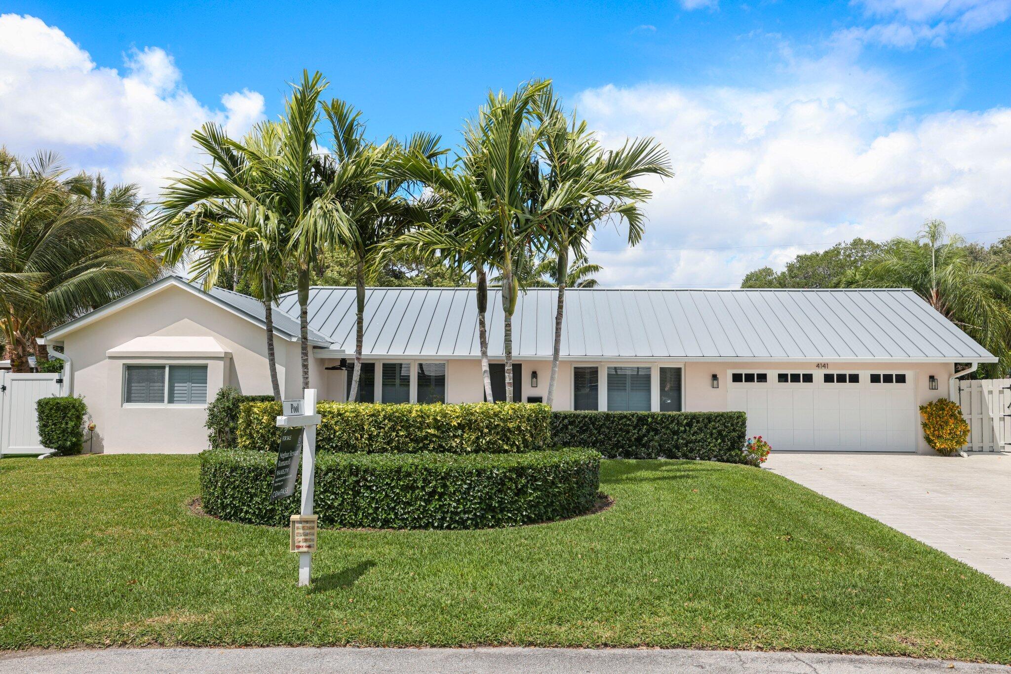One of the rare finds in Lighthouse Point: a 4-bedroom, 3-full-bath pool home, all on a single level with a triple-split floor plan that gives every bedroom real privacy and a primary suite with a rare oversized walk-in closet. This one is genuinely turnkey. The heated saltwater pool was installed in 2023, the roof was replaced in 2023. Add 2022 A/C and a two-car garage with epoxy floors, and the big-ticket items are already handled Nothing left to do but move in. No HOA. And you're minutes from the marinas, waterfront dining, and the beach that make Lighthouse Point one of Broward's most sought-after communities. Homes this size, this updated, and this private don't last here. Call today.