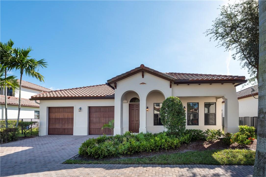 Perfect 1 story home located in the prestigious, gated community of Monterra. This is the Brisbane Model with 4 Bedrooms , 3 full Bathrooms complete with Hurricane Impact windows!!!Spacious 3 car garage where 1 could be converted to home office/ playroom. Brand New bedroom flooring in all bedrooms. Lakefront View completely fenced in with lots of space for a pool. The Monterra community is family friendly neighborhood featuring a 10,000 square foot clubhouse including tennis and basketball court, playgrounds, fitness center, large resort style pool, kiddie pool, BBQ area and patio area perfect for kids as well as dog park. The community is surrounded by beautiful lakes and nature. Walking distance to houses of worship and zoned for A+ school Embassy Creek Elementary .
