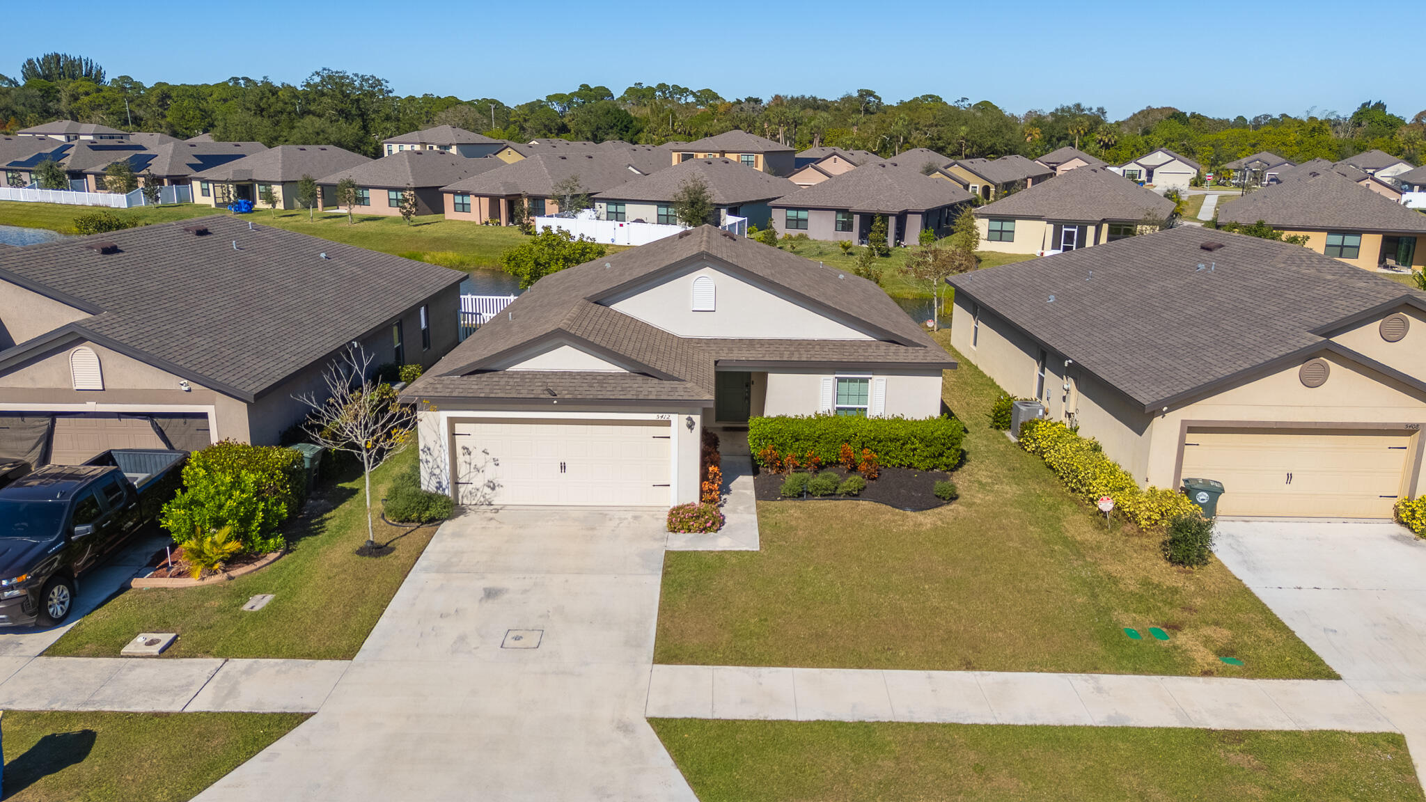 Check Out This LGI Bulit Bokeelia Model. This Lakefront Home Features 3-Bed with Flex Room, 2-Bath, 2-Car Garage and is Located in the Desirable Community of Celebration Pointe, Home Features an Open Concept Floor Plan, Granite-Covered Kitchen. Community Boasts a Wonderful New Neighborhood with Clubhouse, Community Pool, Playground, Dog Park, and Picnic Pavilion. Super Close to Shopping, Restaurants, Easy Access to I-95 and the Florida Turnpike, and within 15 minutes to the Beach!
