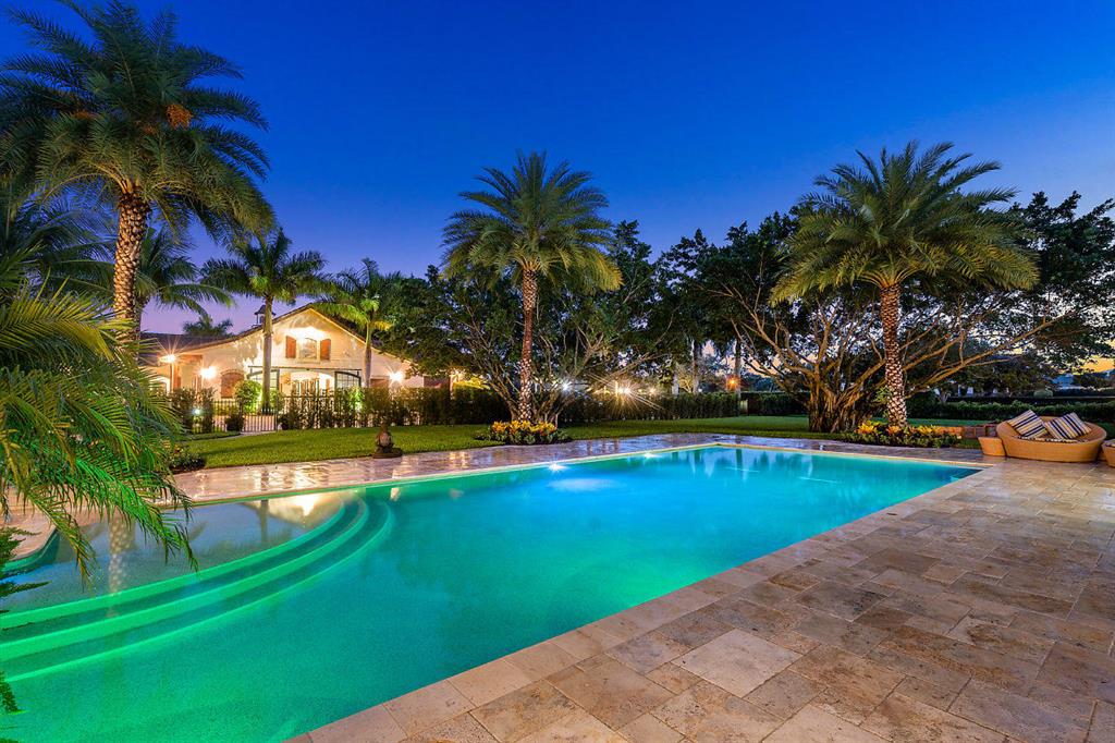 AMAZING opportunity to settle into one of Wellington's most sought after farms. Lucky Dey Farm sits on 5.39 acres at the rear entrance of PB Point, minutes from the new rear entrance of WEF. This completely renovated (2020) estate property encompasses an 8,100 sq ft main house (5700 under air) with an elaborate summer kitchen, expansive custom outdoor dining and saltwater pool area, professionally installed vegetable garden (6 irrigated boxes), 1,400 sq ft 3 BD/2 BA guest cottage, 400 sq ft office/lounge w/fire pit, and a 12 stall center-aisle CBS barn with all the amenities, including a 1 BD/1 BA apt. Brand new full home generator for main house, fiberoptic cable is hardwired directly from AT&T utility box to main house, office, guest cottage, and barn. Main house has Brand New: RO water filtration system, 4 gas insta-hot water heaters, AC system (4 zones), automatic gate system (2), security system and cameras, pool heater (gas) and pump, and irrigation system. New AC units in office/lounge, guest cottage, and feed room, new kitchen in guest cottage (including new propane tank and gas range), treadmill is one year old. Barn has tack, feed, laundry, and powder room (all with AC), 3 new Big Ass Fans, a 650 sq ft 1 BD/1BA apt, 4 grooming stalls (including one w/vet/farrier access), and a utility garage. Entire property is fenced for dogs, with guest cottage and main house also having separate fenced yards. All stalls have rubber mats, fans, water, and electric for easy barn management. Tractor, drag, and treadmill are included. Furniture is negotiable with the exception of the dining room table, mattresses, and all art, including garden sculptures.