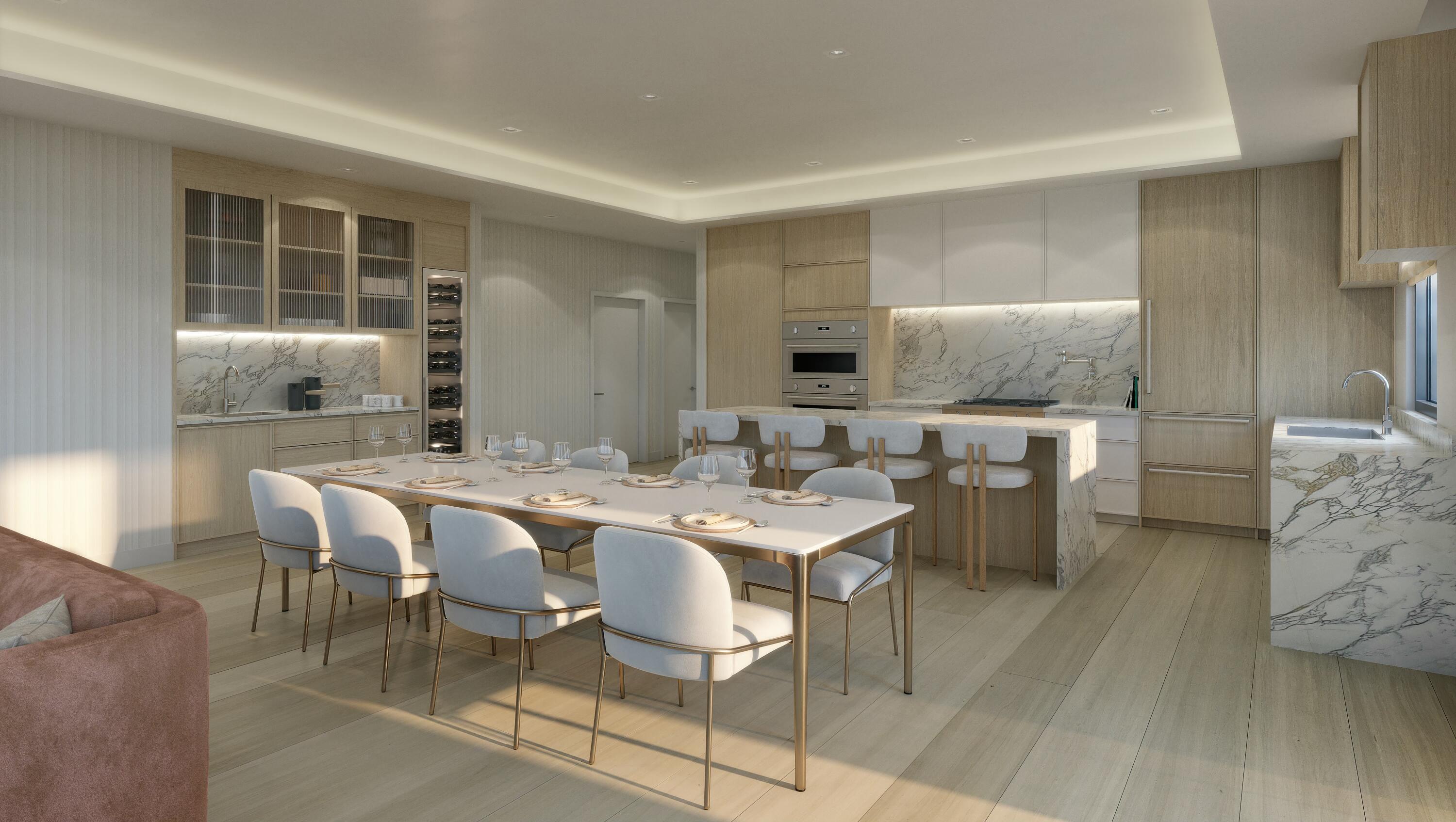 Serene offers an exclusive collection of eight meticulously designed residences, each featuring 4 bedrooms and 4.5 baths, nestled in the prestigious Isle of Venice. Designed for both luxury and tranquility, these sophisticated homes boast nearly 3,000 square feet of interior living space and over 4,300 square feet of total indoor and outdoor living. Each residence includes a private 45-foot boat slip with direct, unrestricted saltwater access. The open-concept floor plan seamlessly integrates spacious living areas, enhanced by floor-to-ceiling windows that frame breathtaking sunrise and sunset water views. Elevated finishes include European-style kitchens outfitted with Wolf and Sub-Zero appliances, Wolf speed oven, waterfall-edge countertops, and natural gas cooking. Additional features include a master bath with 2 water closets,home automation, an entertainment bar with a 105-bottle wine refrigerator, and elegant porcelain tile throughout. Amenities include pool, bbq area, and outdoor shower. Retreat to the luxurious double primary suites with spa-inspired baths and custom walk-in closets. Expansive terraces and private rooftop decks provide panoramic views of the Fort Lauderdale skyline, creating the ultimate waterfront sanctuary.