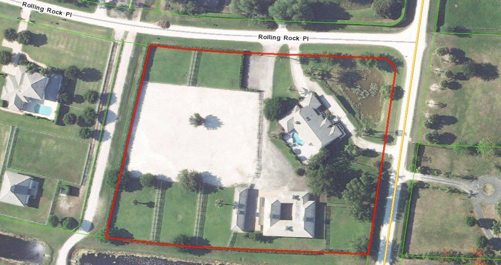 Very close hacking distance  to the horse show and Global, Fabulous buy!!!  Huge new ring by Dirtworks 16-22 stalls, lovely 4/3 home with a pool and  large lush paddocks , tons of trailer parking . grooms apt reverse osmosis water system  , sold turn key   This is a fantastic buy!!!!