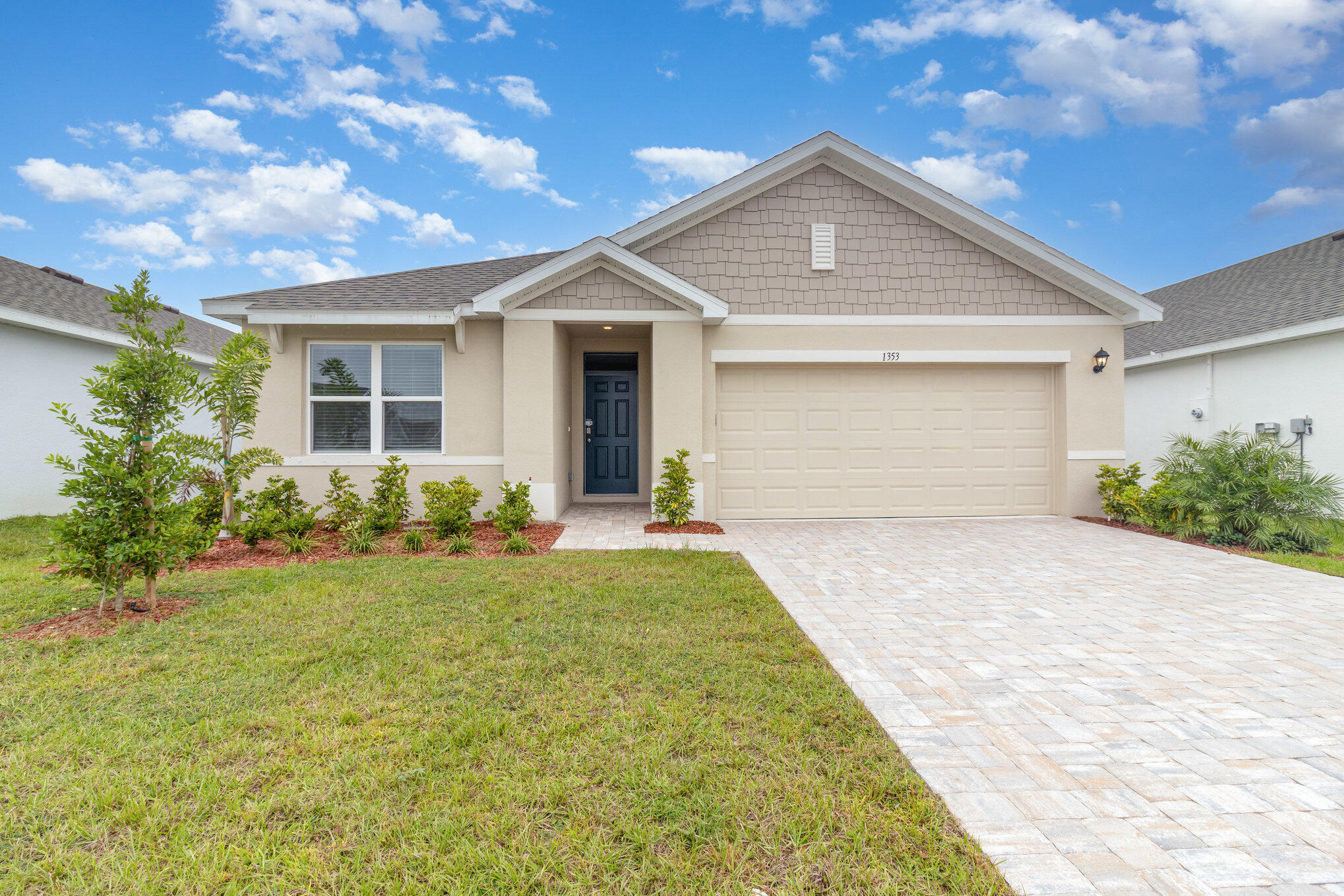 Experience the ultimate in single-story convenience and contemporary styling with the highly sought-after Aria floorplan. Boasting a perfectly optimized 3-bedroom, 2-bathroom, 2-car garage layout, this home provides approximately 1,672 square feet of beautifully designed open-concept living space.A stunning, bright open layout flawlessly integrates the expansive living room and formal dining area. Designed with the home chef in mind, featuring a generous central island with a built-in dishwasher, modern quartz countertops, stainless steel appliances, and a walk-in pantry for ultimate storage.