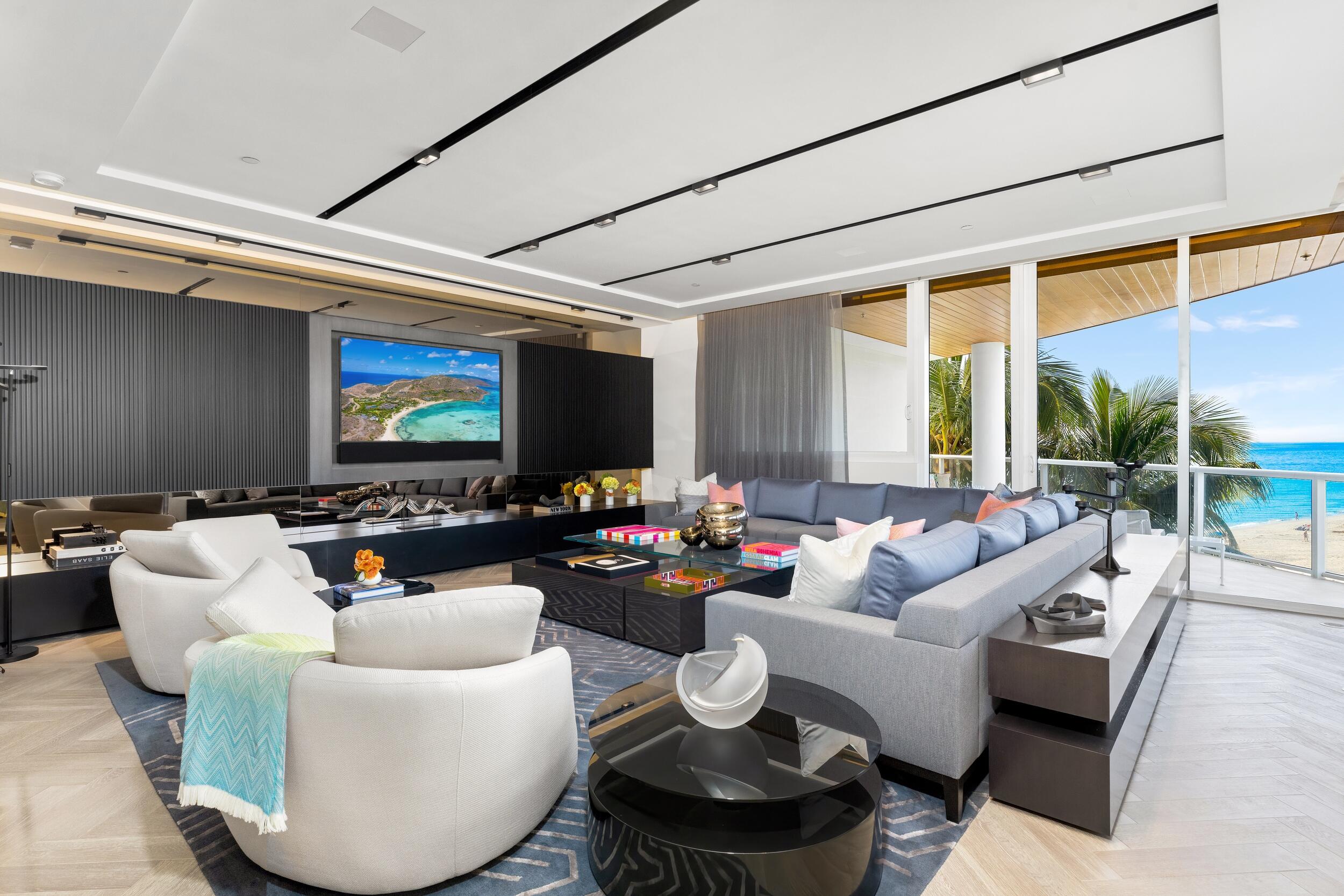 One Thousand Ocean 301 stands as a bespoke contemporary masterpiece that is undoubtedly one of the finest condominiums in Boca Raton. Crafted by B&G Design, this exquisite property boasts sophisticated design and flawless finishes, enveloped by sweeping panoramic vistas of the Ocean, Intracoastal, and city skyline.

Spanning 4,971 square feet of interior living space and an additional 1,307 square feet of terrace, totaling 6,218 SF, this residence offers an expansive layout for luxurious living. Inside, discover three bedrooms, three baths, a gourmet kitchen, media room, bar, and two sprawling wrap-around terraces. The open-plan design floods the interiors with natural light, enhancing the refined ambiance. The primary suite stands out with its oversized dual closets, adding to the allure of this distinguished home. Completing the package is a private two-car garage and a storage unit, with furnishings negotiable to suit your tastes.

Innovative design and meticulous attention to detail characterize this exceptional residence, seamlessly blending contemporary aesthetics with functional practicality. Floor-to-ceiling glass walls and lofty ceilings create an inviting indoor-outdoor connection, inviting you to savor the picturesque surroundings. The two expansive terraces offer ample space for outdoor entertainment, complemented by a summer kitchen for stylish al fresco dining.

Nestled within the prestigious One Thousand Ocean community, this residence epitomizes oceanfront living at its finest. Residents enjoy access to premier amenities including security, concierge services, valet parking, and beachside conveniences. Additionally, members of The Boca Raton Club can indulge in further amenities and services provided by the world-class resort and club. 

Designed by Garcia Stromberg, this award-winning building transcends traditional luxury with its architectural brilliance and artful splendor. World-class amenities and services elevate the experience, ensuring unparalleled comfort and convenience.

Residence 301 epitomizes refined beachfront living, seamlessly blending elegance with expert craftsmanship to offer an unparalleled lifestyle opportunity in a class of its own.

A seaside cabana featuring a sitting area, bathroom and a convenient kitchenette is available separately for $295,000.