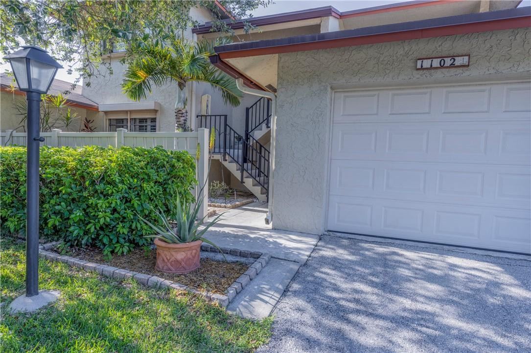 Welcome home to this one-of-a-kind condo with attached garage (!!) in the desirable neighborhood of Lighthouse Village Condo. Take advantage of the only unit currently available for sale in this tight knit community just minutes from the beach, shopping, Publix, restaurants, (Trader Joe’s coming soon) and more! This spacious and airy condo boasts new wood-look tile floors and an expansive living area. New AC (2022), New Water Heater (2021), Washer & Dryer (2018), and Updated Electrical Panel. The best of both worlds awaits - low maintenance condo with garage parking and driveway for convenience. Welcome home to this one-of-a-kind condo with attached garage (!!) in the desirable neighborhood of Lighthouse Village Condo. Take advantage of the only unit currently available for sale in this tight knit community just minutes from the beach, shopping, Publix, restaurants, (Trader Joe’s coming soon) and more! This spacious and airy condo boasts new wood-look tile floors and an expansive living area. New AC (2022), New Water Heater (2021), Washer & Dryer (2018), and Updated Electrical Panel. The best of both worlds awaits - low maintenance condo with garage parking and driveway for convenience.
