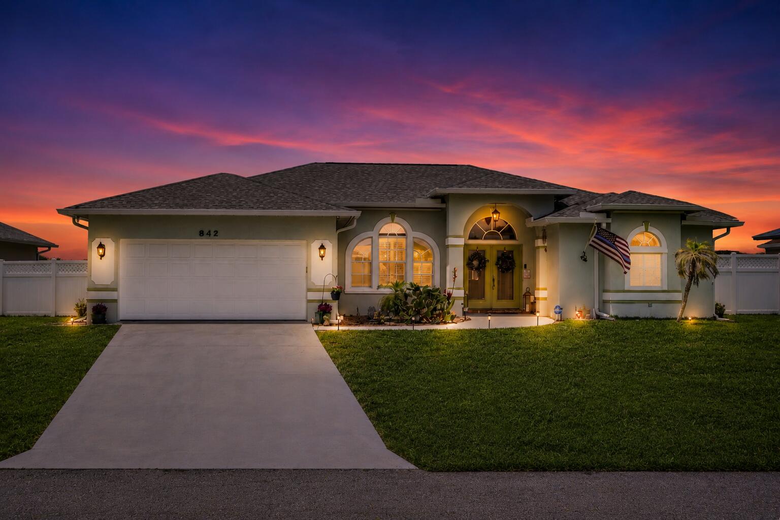 READY FOR A SWIM!? Move right into this safe, Concrete, saltwater pool home in a quiet, friendly riverfront neighborhood in central Port St. Lucie! Featuring 3BR, 2.5BA, 2-car garage, and an bright and open split floorplan with vaulted & tray ceilings. Enjoy a privacy-fenced backyard with avocado & olive trees, storage shed, flood lights, electric AND solar pool heating - perfect for entertaining year-round! Conveniently located near the BEACH, MidFlorida Convention Center, Crosstown Pkwy, PSL Blvd, US1, parks, shopping & dining. 10-20 mins to highways. RECENT UPGRADES: Roof (2024), Water Heater (2021), Pool Heater (2022), Painted inside / out (2020) and HVAC (2015) with UV filtration light. Hurricane panels included. Move-in ready with comfort, efficiency & Florida lifestyle built in!