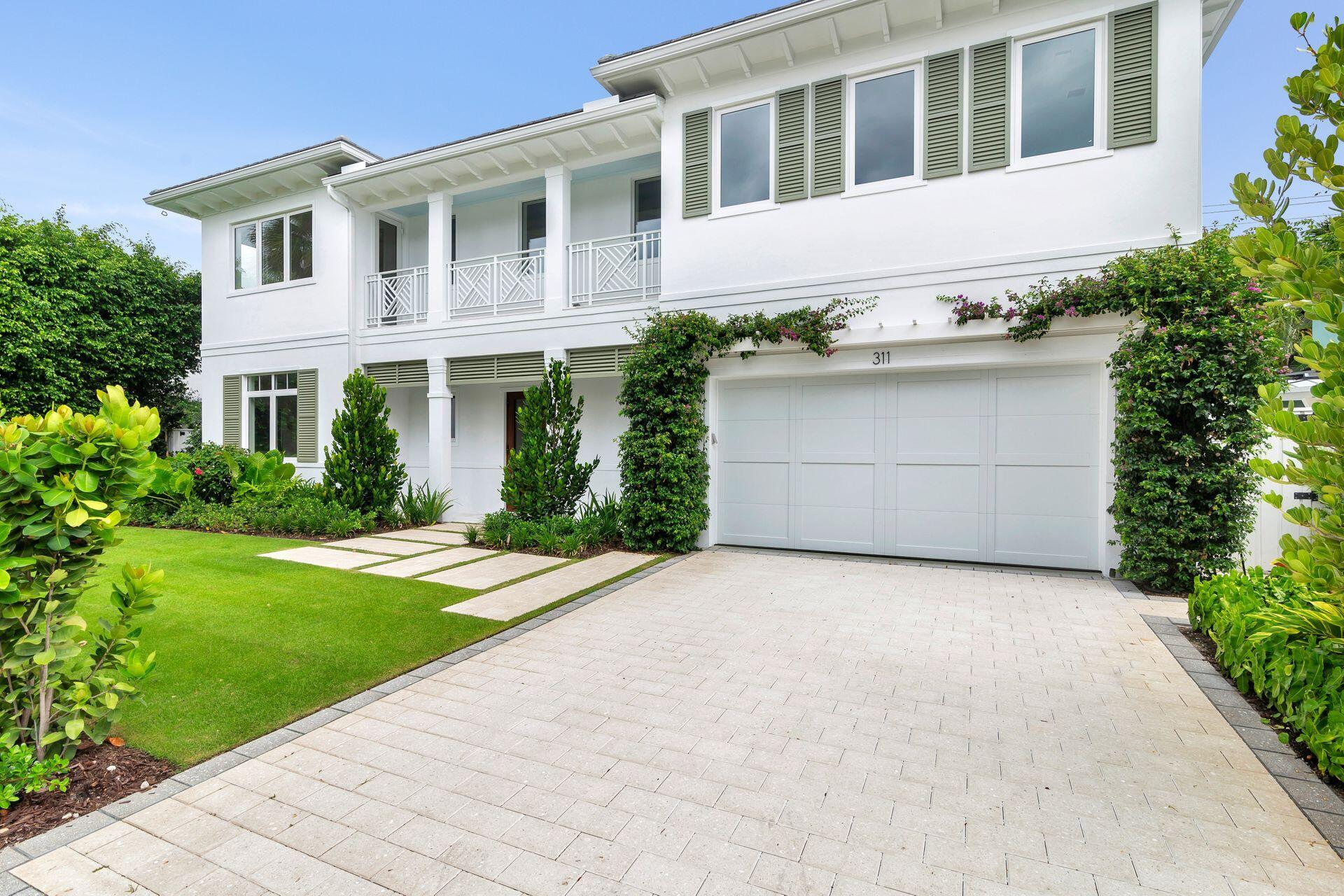 Situated in the heart of waterfront West Palm Beach rests this stunning new construction 5,174 square foot home.  Boasting 4 bedrooms and 4.5 bathrooms, this home offers luxury and privacy.  The family room is gracious in size while positioned adjacent to the oversized kitchen with two massive islands, Monogram appliances and a designated dining area with swimming pool views. 
The primary bedroom is located on the first floor and features large sliding glass doors with private pool access, a deep soaking tub, a gigantic walk in shower, his and her closets, and a light filled water closet. 
Upstairs, you will be greeted with a fabulous media room, a covered loggia over looking the backyard and three guest suites all with ensuite bathrooms.  In addition to the homes lovely bedroom sizes, this property also comes with both 1st and 2nd floor laundry rooms, a 2-car garage and balconies on both the north and south sides of the home.  
Located close to area beaches, downtown West Palm Beach, fabulous Worth Avenue shopping, 5 star dining, PBI Airport, I-95 and much more.