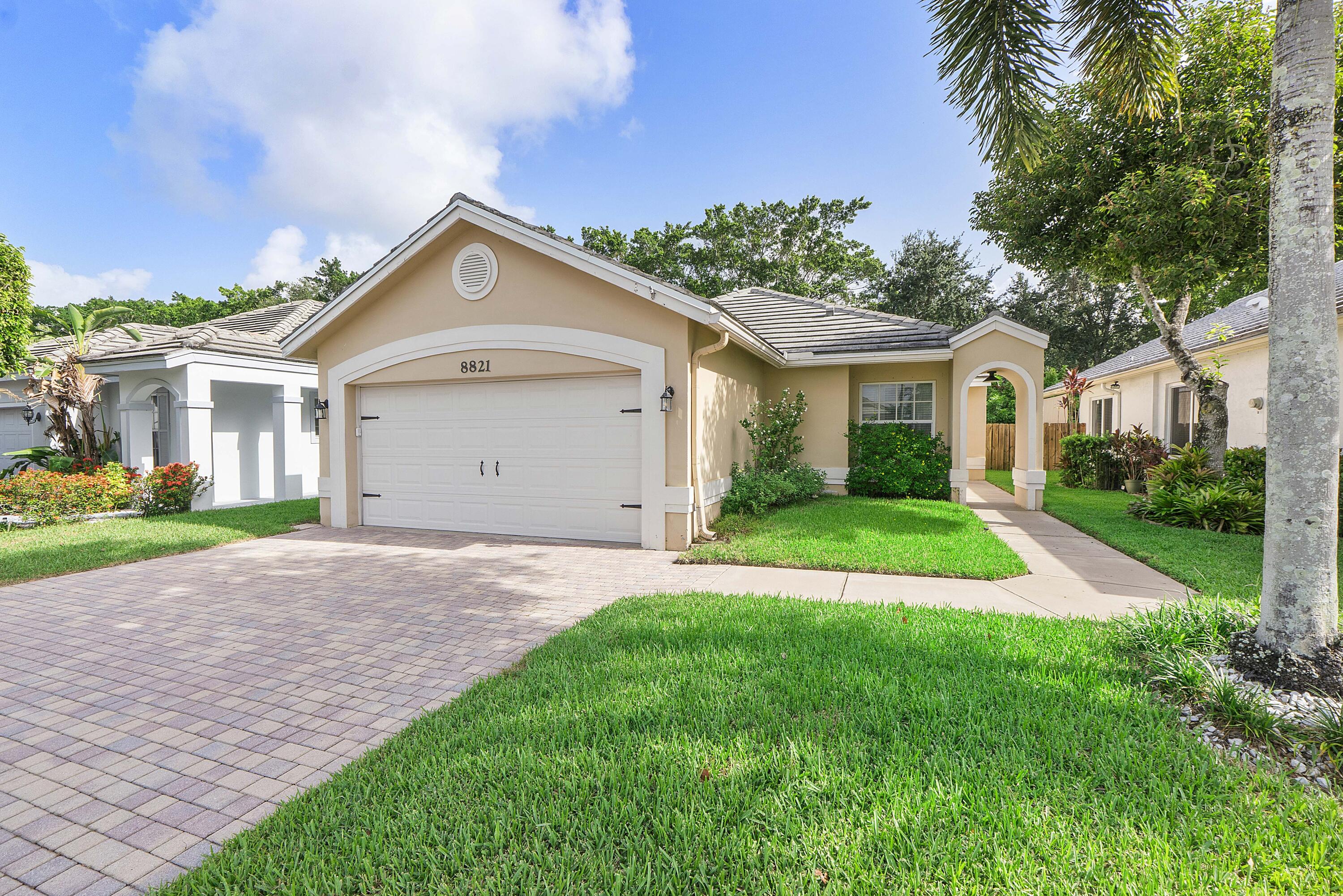 Welcome to this beautifully maintained home in the highly desirable Lake Park community of Forest Ridge! Combining thoughtful updates with inviting indoor and outdoor living, this home is truly move-in ready. Enjoy peace of mind with a newer roof (2017), A/C with Ecobee Thermostat (2021), impact windows, electrical box (2026), and much more. Step outside to a beautifully landscaped backyard featuring brand-new turf (2025), creating a lush, low-maintenance space perfect for entertaining or relaxing. Inside, you'll find a bright, functional floor plan with spacious living areas and vaulted ceilings designed for comfortable everyday living. Ideally located near top-rated schools, parks, shopping, dining, and highways, this home offers the perfect blend of convenience and charm.