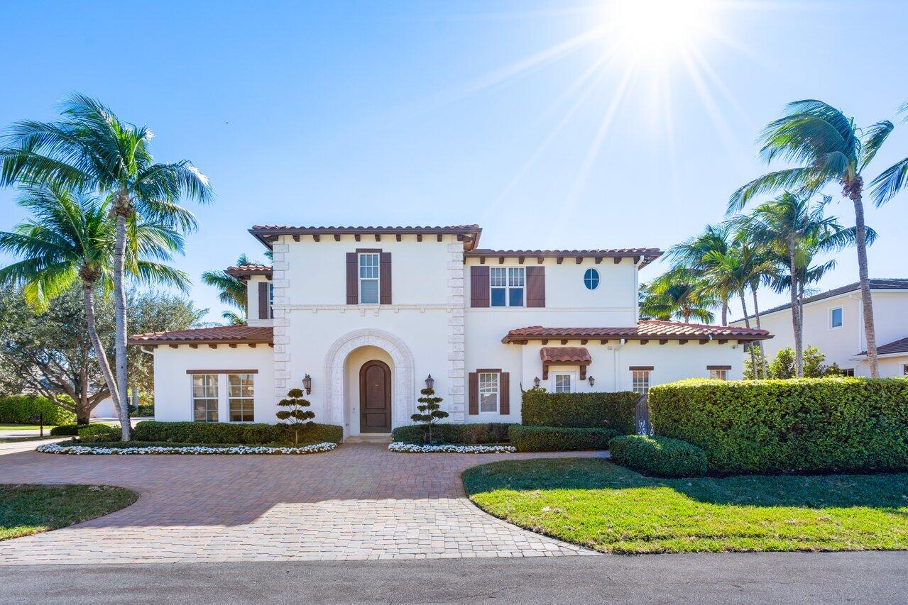 1625 Sabal Palm Drive | This Elegant transitional Estate is located on a corner interior lot on a serene quiet street in the Prestigious Royal Palm Yacht & Country Club. This 6418 Total Sq. FT Estate features 6 bedrooms & 6.1 bathrooms w/ 3-car garage. Oversized But cozy Living Room, chef's kitchen and Gourmet Appliances w/ butler's pantry & breakfast area, formal dining room, club room w/ wine cellar, open family room,. Impact glass throughout, marble flooring  first floor, Second Floor wood, and living room with fireplace, along with 4 en-suite Bedrooms. A Resort style backyard with pool, elevator and full house Generator, steps to the The Boca Raton, Ocean, fine dinning and luxurious lifestyle. First Floor:
Two-story foyer
Living room w/ fireplace
Powder room
Elevator
Office/Study w/ cabana bath (6th bedroom)
Club room w/ wine room
Formal dining room
Kitchen w/ 2 islands & butler's pantry & breakfast area
Family room

2nd Floor:
Primary suite w/ bathroom, morning bar & separate walk-in closets 
4 guest suites w/ walk-in closets & full bathrooms
Upstairs loft w/ multiple seating areas
Laundry room

Exterior Features:
Heated pool & spa
Covered patio w/ summer kitchen

Additional Features:
Minutes from "THE BOCA RATON" & the Beach
Minutes to Fine Dining, Shopping, Mizner, & Mizner Amphitheater
Minutes from I-95, and within 30 minutes from both Ft. Lauderdale & West Palm Beach Airports