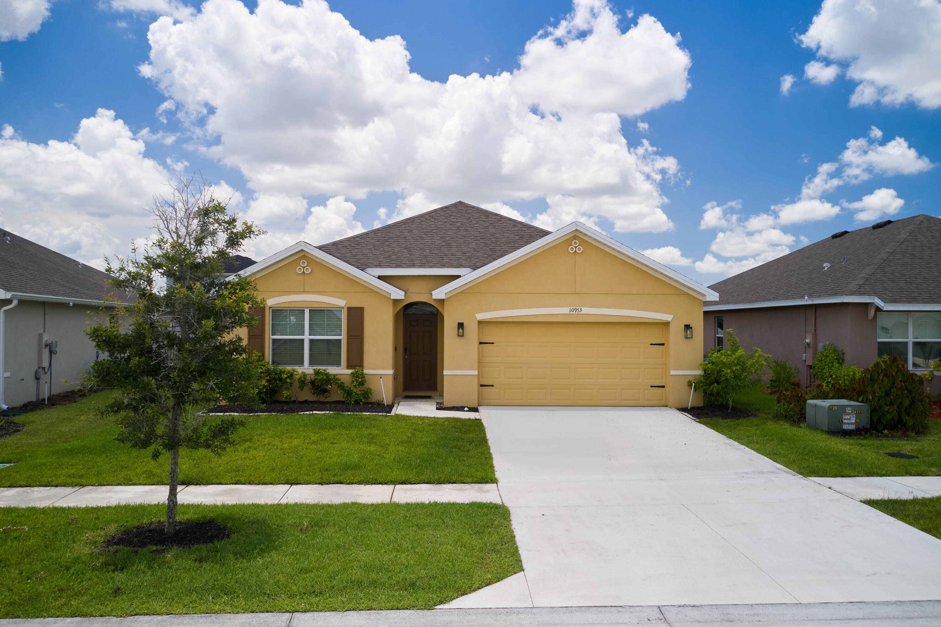 Look no further! This beautifully designed "Cali" floorplan by D.R. Horton offers 4 bedrooms, 2 full bathrooms, and nearly 1,900 square feet of living space. Built in 2022, the home provides low-maintenance, worry-free living in a welcoming, family-friendly neighborhood. A fully fenced backyard creates the perfect space for children or pets, while the desirable split floorplan offers flexibility and privacy for families or those working from home. Ideally located just minutes from I-95, this home offers exceptional convenience with easy access to the nearby communities of Tradition and St. Lucie West, where shopping, dining, entertainment and golf are all nearby.