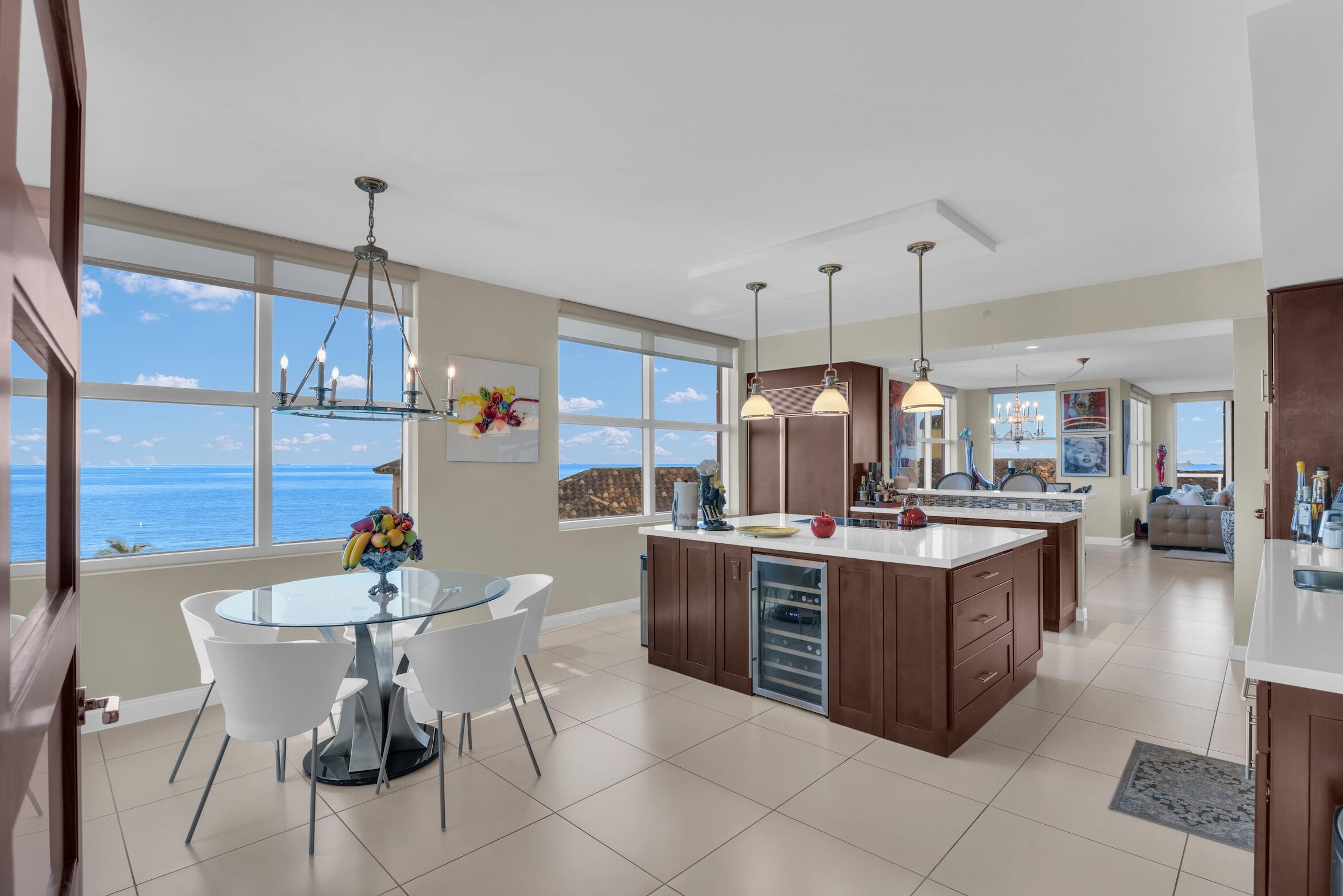 Full Furnished, Turnkey!!! Welcome to this meticulously designed, move-in ready oceanfront condo, where luxury meets breathtaking views! This spacious 3 bed, 3.5 bath plus den/4th bedroom residence offers the perfect blend of modern elegance and coastal living. Each of the three bedroom suites are generously sized. The primary suite offers a large walk-in closet with built-in shelving. The en-suite bath features dual vanities, a soaking tub, and a separate glass-enclosed shower. This spacious Venice Floor Plan unit is completely updated. 2 assigned parking spaces. The Palms is an incredible building with resort style amenities such as 24 hour valet, beach attendants with chair/towel service, spectacular fitness center, sauna, steam room, 2 pools, tennis, racquetball, ect. Enjoy stunning views of the Atlantic Ocean from almost every window or from one of your TWO balconies. Located very close to everything Fort Lauderdale has to offer including Las Olas, the airport, dining, & more! Don't miss the opportunity to own this rarely available unit. It truly is not just a home, but a lifestyle!