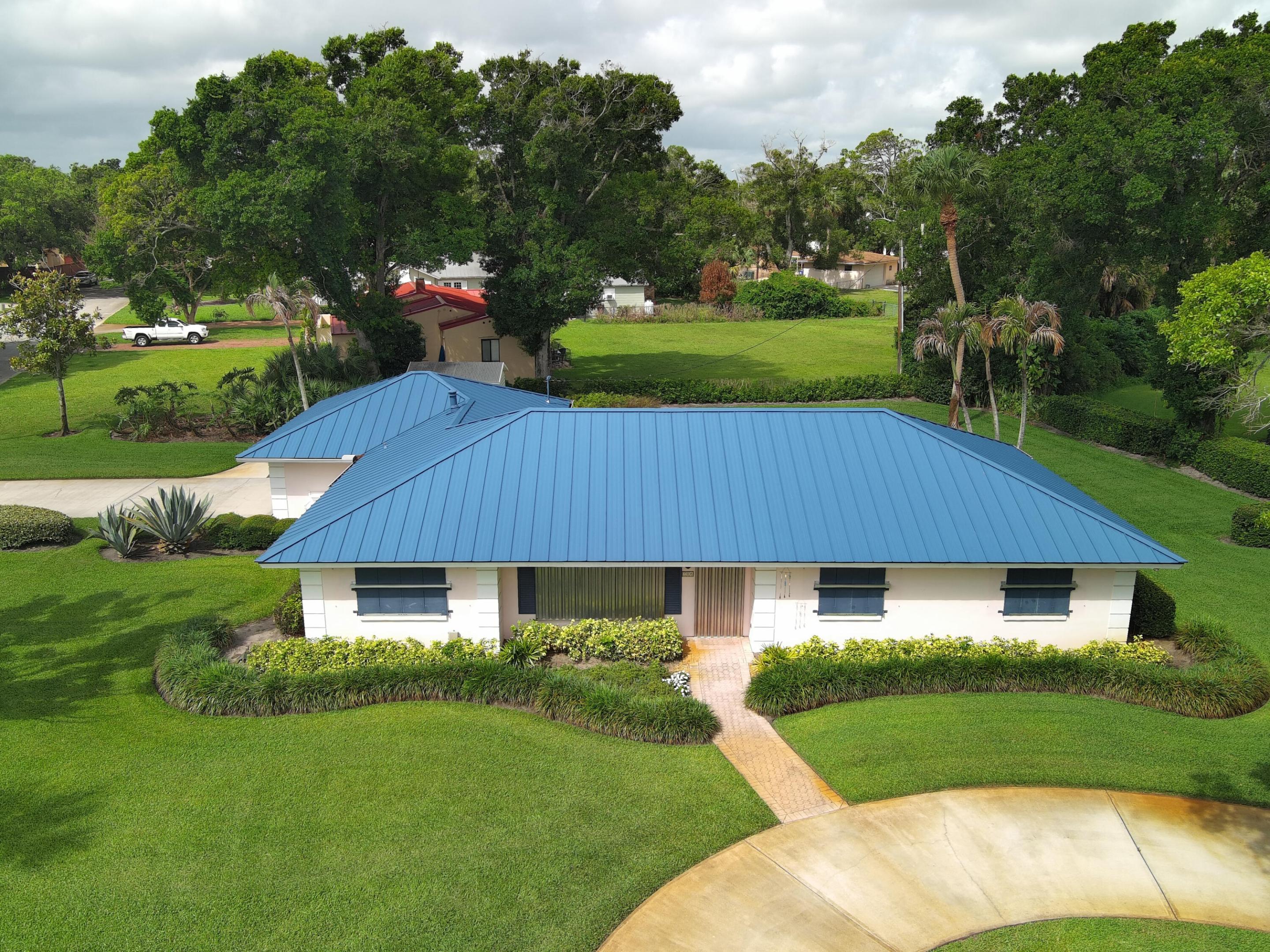 Opportunity rarely arrives with this much space & this quality level Construction located in the heart of Vero Beach this remarkable residence offers 2013 square feet of wide-open living on a private 0.57-acre lot, a most generous parcel at this price point 3 Full bedrooms Two full bathrooms + 1/2 cabana bath w/Outdoor shower the floorplan offers an expansive open layout that invites every conceivable vision: a sun-drenched artist's retreat, a serene personal sanctuary, along with a lucrative investment location all offering something truly spectacular. Surrounded by the natural beauty and relaxed sophistication that define Vero Beach living. walking access to the Best of downtown amenities this property Combines both-bold thinking with Lifestyle New standing seam metal roof, high Impact  Opportunity rarely arrives with this much space & this quality level Construction located in the heart of Vero Beach this remarkable residence offers 2013 square feet of wide-open living on a private 0.57-acre lot, a most generous parcel at this price point 3 Full bedrooms Two full bathrooms + 1/2 cabana bath w/Outdoor shower the floorplan offers an expansive open layout that invites every conceivable vision: a sun-drenched artist's retreat, a serene personal sanctuary, along with a lucrative investment location all offering something truly spectacular. Surrounded by the natural beauty and relaxed sophistication that define Vero Beach living. walking access to the Best of downtown amenities this property Combines both-bold thinking with Lifestyle New standing seam metal roof, high Impact windows along with the strength of storm Shutters. Rarely does a home arrive To the marketplace with this much History. Quality, Location & condition in this price range