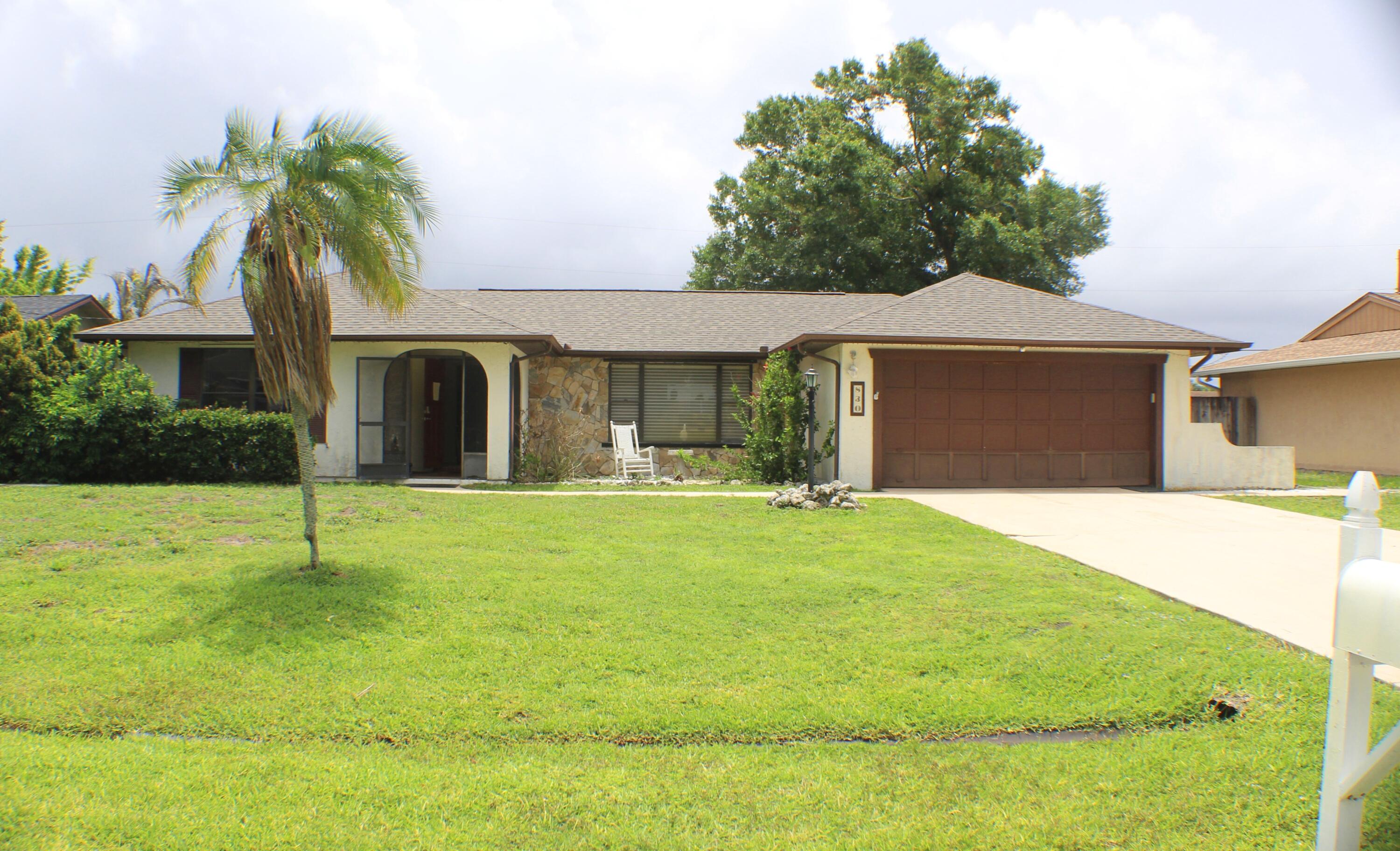 Welcome to this charming single-story residence in Port St. Lucie Section 3, featuring three generous bedrooms and two full bathrooms within 1,526 square feet of thoughtfully designed living space. The open floor plan maximizes comfort and functionality, while the two-car garage provides ample storage and vehicle protection. Located in Port St. Lucie, this home offers convenient access to daily necessities and local amenities. Whether you're seeking a practical residence or a smart investment opportunity, this property delivers solid construction and efficient layout that appeals to discerning buyers. "Short Sale - Subject to lender approval. Buyer should allow additional time for lender response and closing." Measurements are approximate and should be independently verified. Photo's were enhanced for staging purposes.