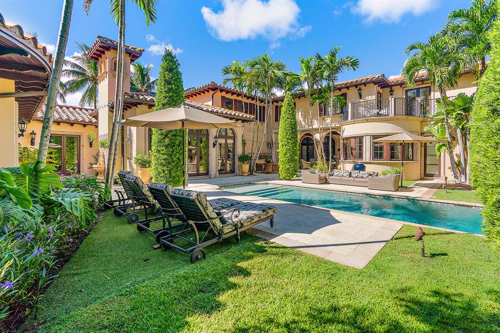 In-town, quiet and serene Ocean block European villa with 8,491 TSF on almost a half-acre. French doors throughout open to loggias and garden areas, it is a casually elegant entertaining home with formal rooms and intimate spaces. In a split floorplan there is a 1st floor master suite, library, formal LR & DR and a gourmet kitchen & breakfast room, family room, office w/full bath. The second level features a 2nd family room, 4 BR/4Ba, gym w/sauna & laundry. Direct beach access is through membership in the Sea Streets Association. 3-Car air-conditioned garage is accessed via private rear laneway, all impact doors/windows, hidden speaker sound system in each principal room. Nicely elevated site on nearly a 21,000 SF parcel. DISCLAIMER:
The written and verbal information provided including but not limited to prices, measurements, square footages, lot sizes, calculations and statistics have been obtained and conveyed from third parties such as the applicable Multiple Listing Service, public records as well as other sources. All information including that produced by the Sellers or Listing Company are subject to errors, omissions or changes without notice and should be independently verified by any prospect for the purchase of a Property. The Sellers and Listing Company expressly disclaim any warranty or representation regarding all information. Prospective purchasers' use of this or any written and verbal information is acknowledgement of this disclaimer and that Prospects shall perform their own due diligence. Prospective purchasers shall not rely on any written or verbal information provided when entering a contract for sale and purchase. Some affiliations may not be applicable to certain geographic areas. If your property is currently listed, please do not consider this a solicitation. In the event a Buyer defaults, no commission will be paid to either Broker on the Deposits retained by the Seller. "No Commissions Paid until Title Passes." Copyright 2019 Listing Company. All Rights Reserved.
