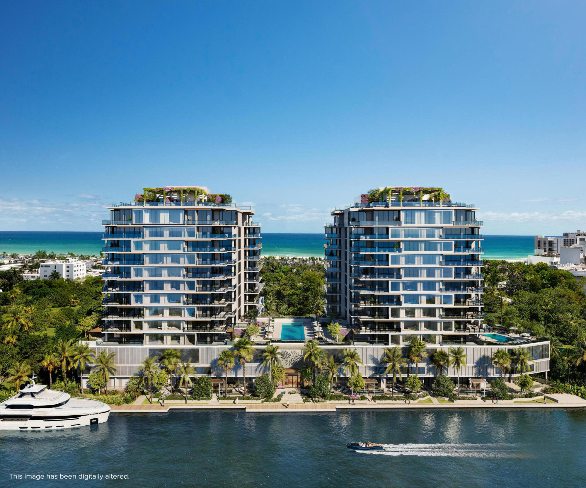The Ritz-Carlton Residences, Fort Lauderdale Beach offers a refined waterfront lifestyle along the Intracoastal Waterway, just moments from the Atlantic Ocean. This boutique collection of 83 residences delivers a private, intimate experience with legendary Ritz-Carlton service. Light-filled homes feature expansive terraces with sweeping views of the Intracoastal, ocean, and city skyline. Residents enjoy resort-style amenities including a 75-foot lap pool, leisure pool with cabanas and bar, a 3,000-square-foot fitness and wellness center, spa with Hammam, and exclusive spaces such as a lounge, screening room, and sports simulator. A private beach club, concierge, and valet complete this exceptional coastal lifestyle near Las Olas Boulevard. Sales Gallery Address: 505 N Fort Lauderdale Beach Blvd  CU-7.  Hilton Hotel "Beach House" Located in the rear entrance.  Sales Gallery across the street from the Four Seasons.  Parking Lot across the street.