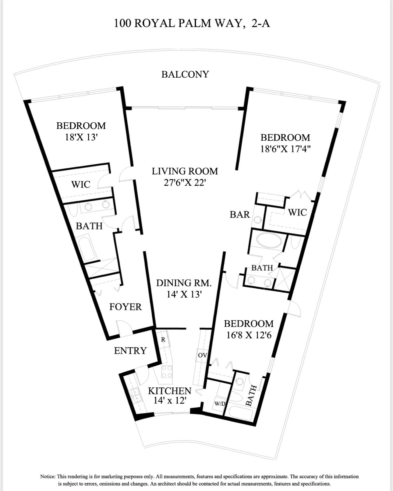 One Royal Palm Way Condo - Residential